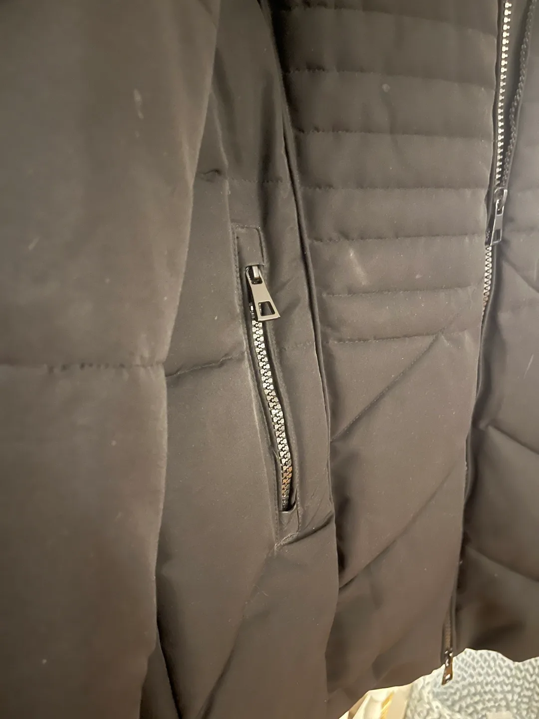 Black Knee Length Jacket XL image indicator(8)