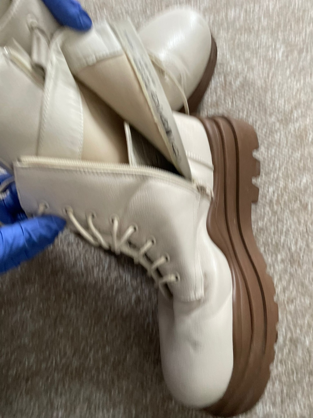 White Platform Boots..I only used it once - photo 2