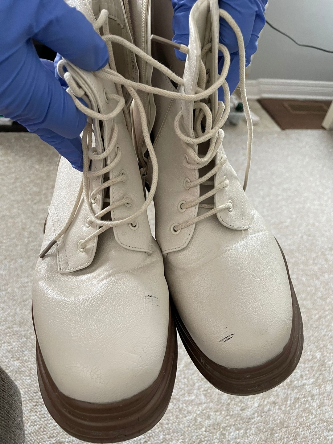 White Platform Boots..I only used it once