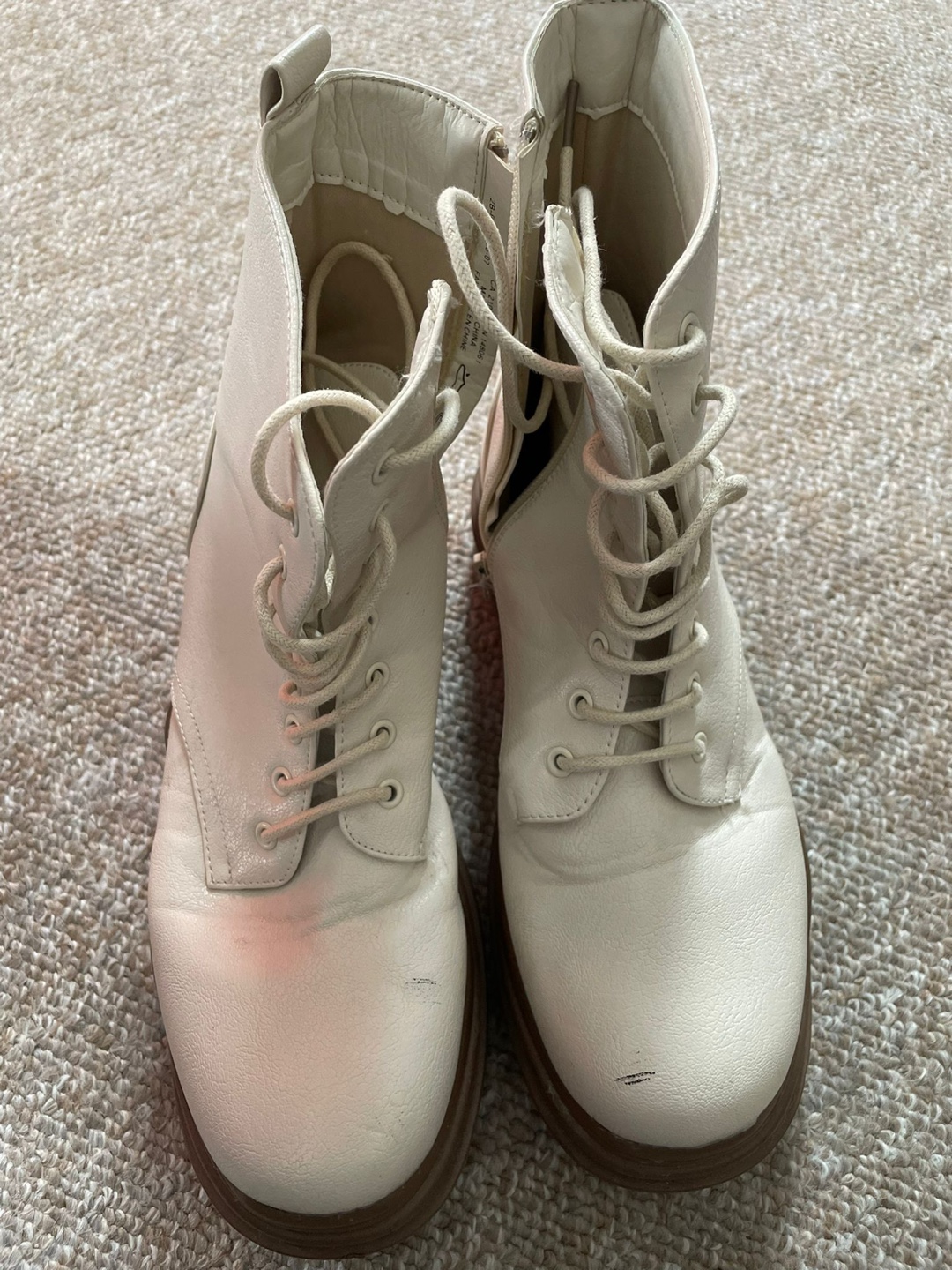 White Platform Boots..I only used it once - photo 3