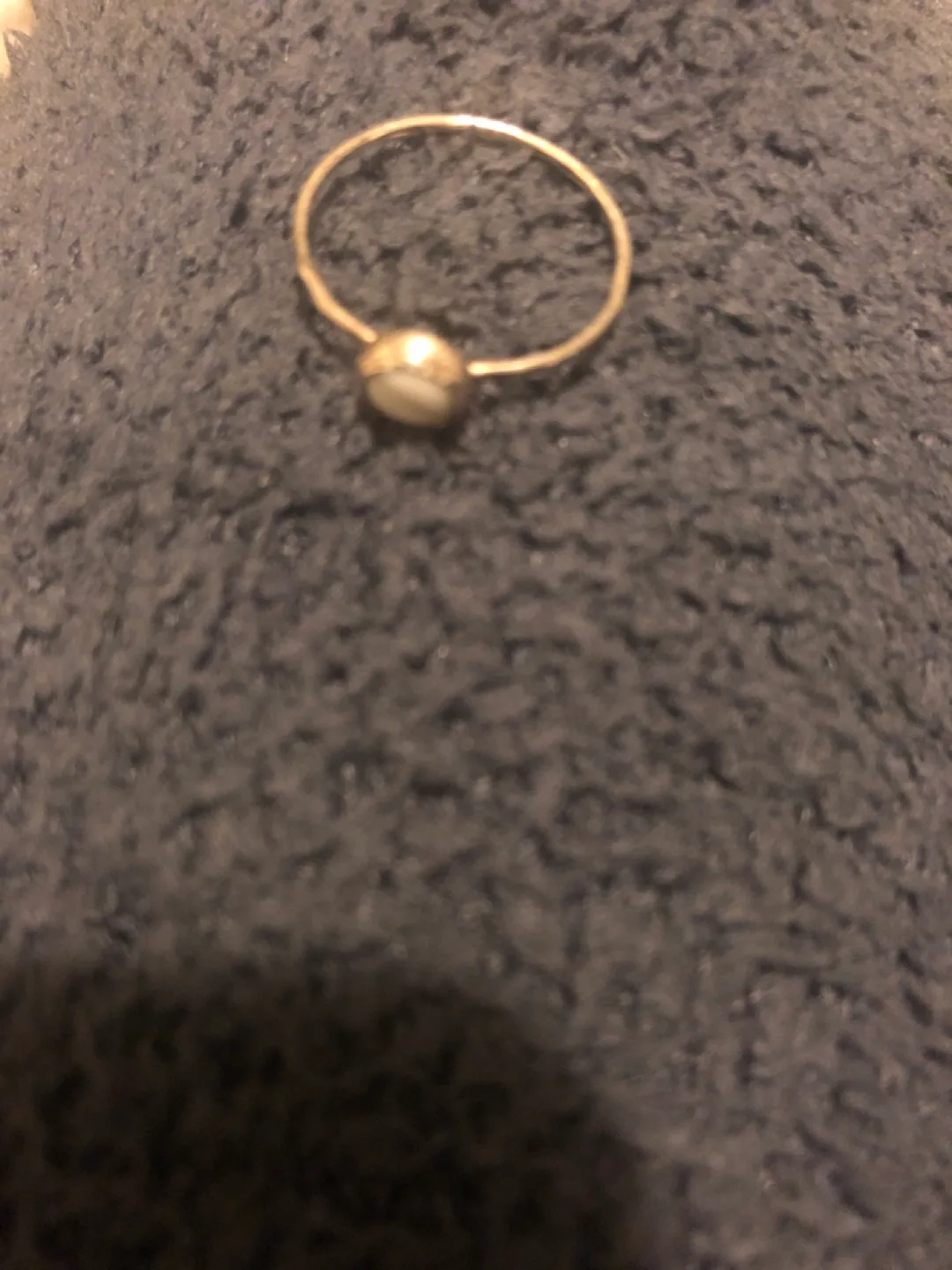 Silver Ring with White marble image indicator(2)