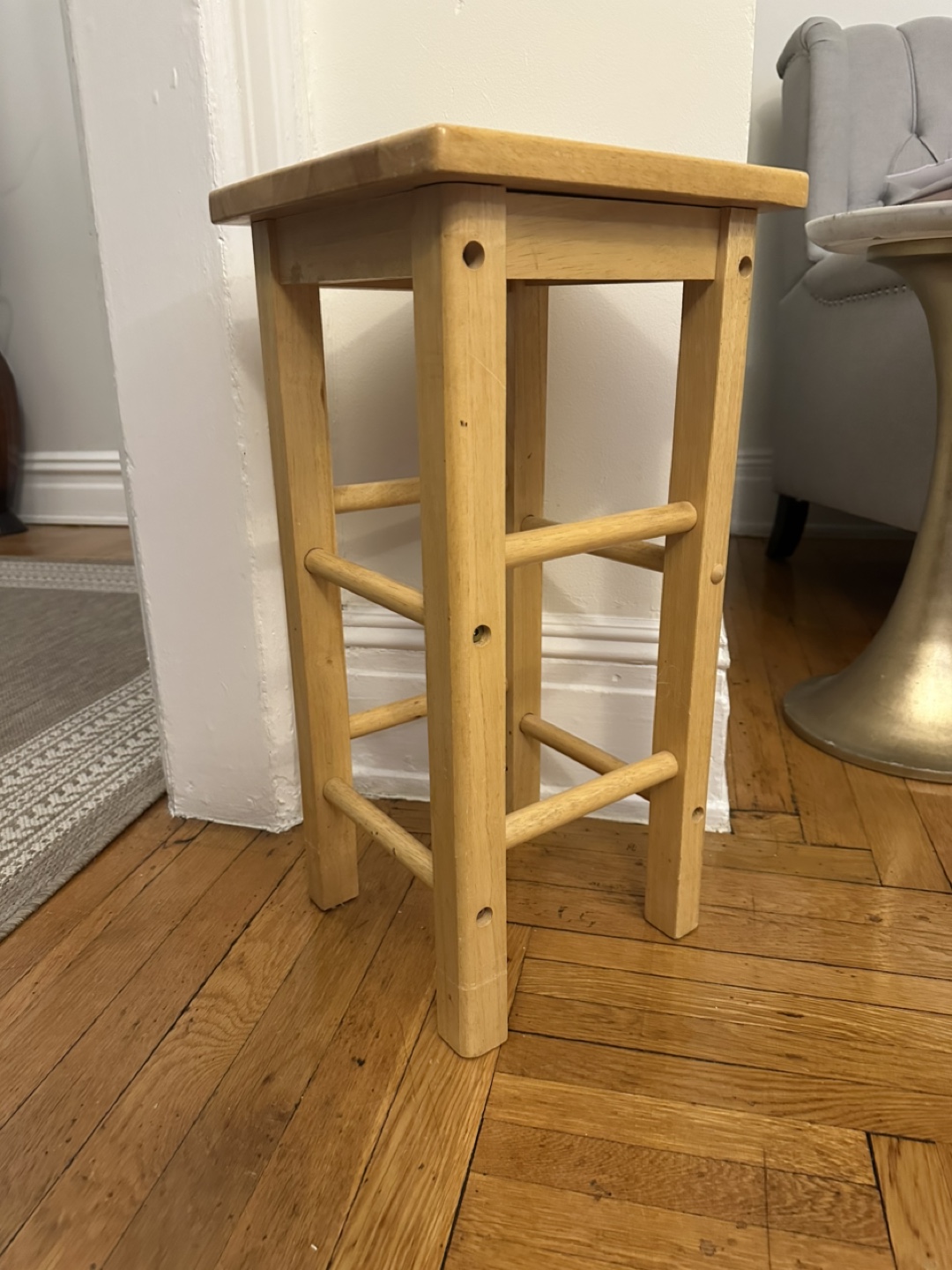 Wooden Stool - photo 2