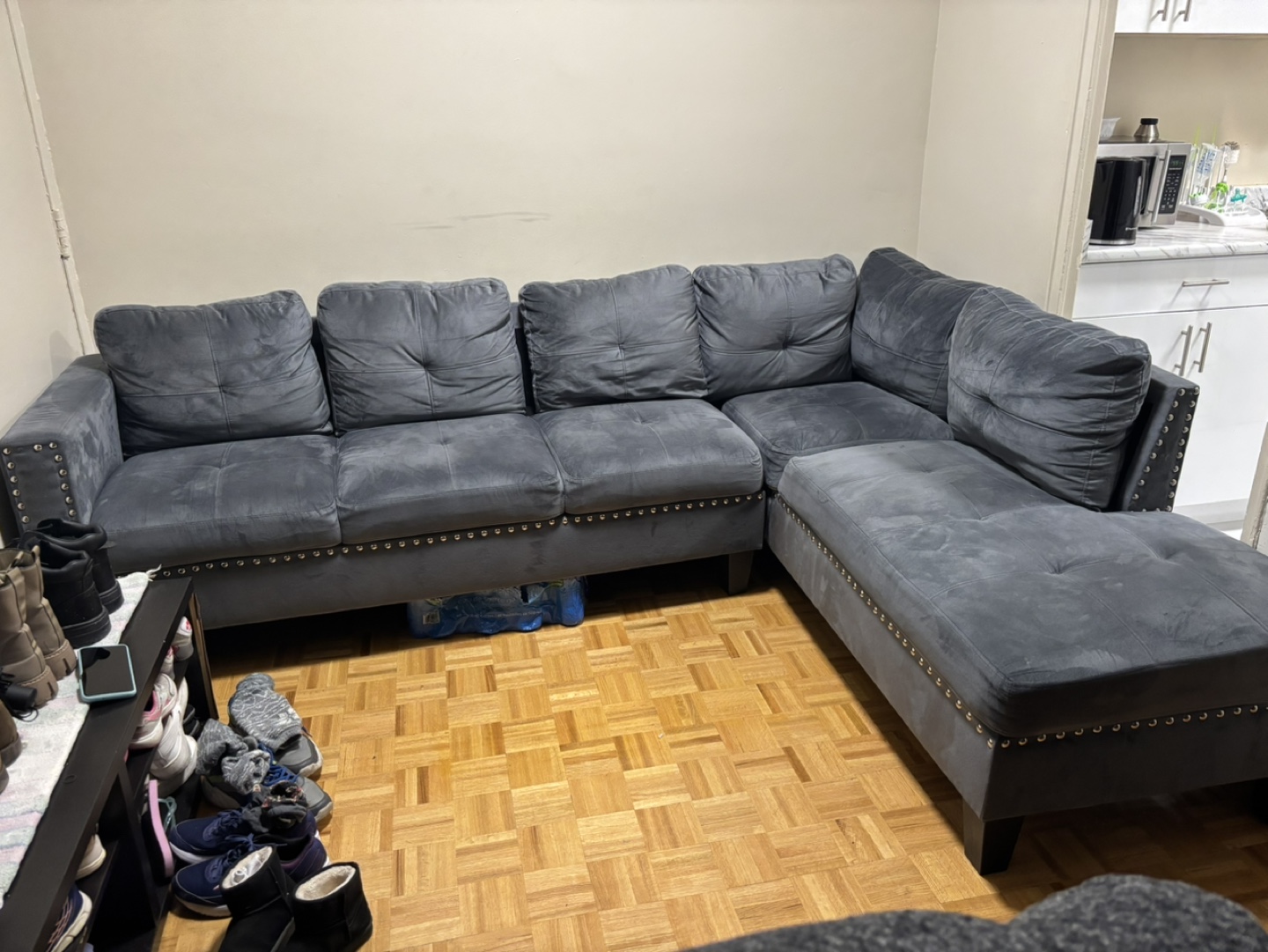 Grey Sectional Sofa - photo 3