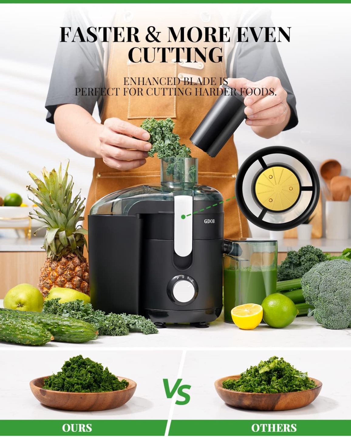 Electric Juicer -  2 Speeds & Pulse Function