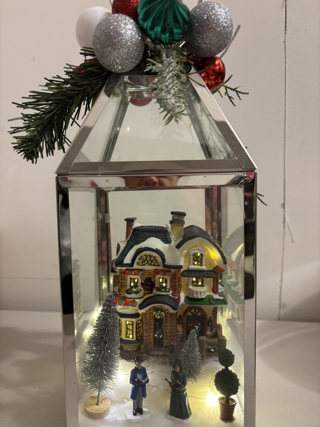 Christmas Lantern with Light Up Village - photo 2