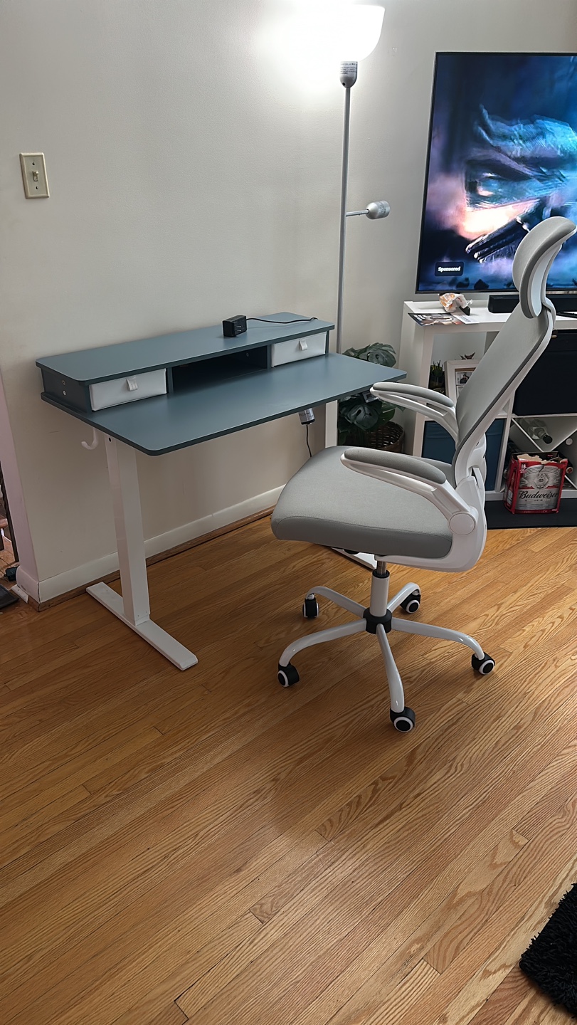 Adjustable Office Desk and Chair