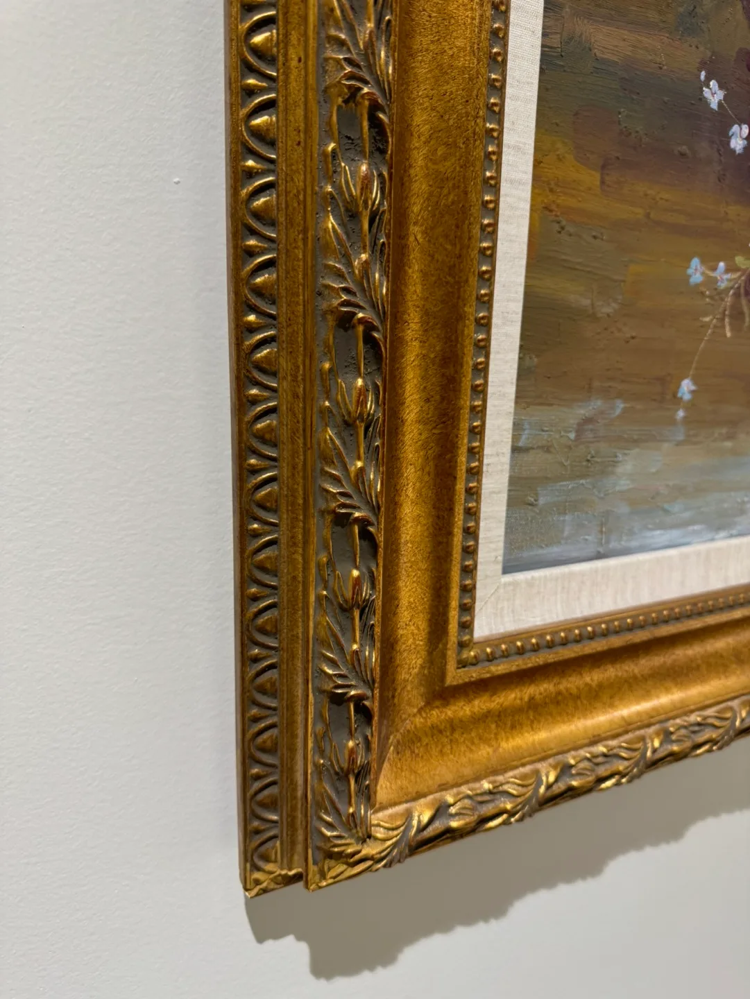 Framed oil painting of a floral bouquet image indicator(4)