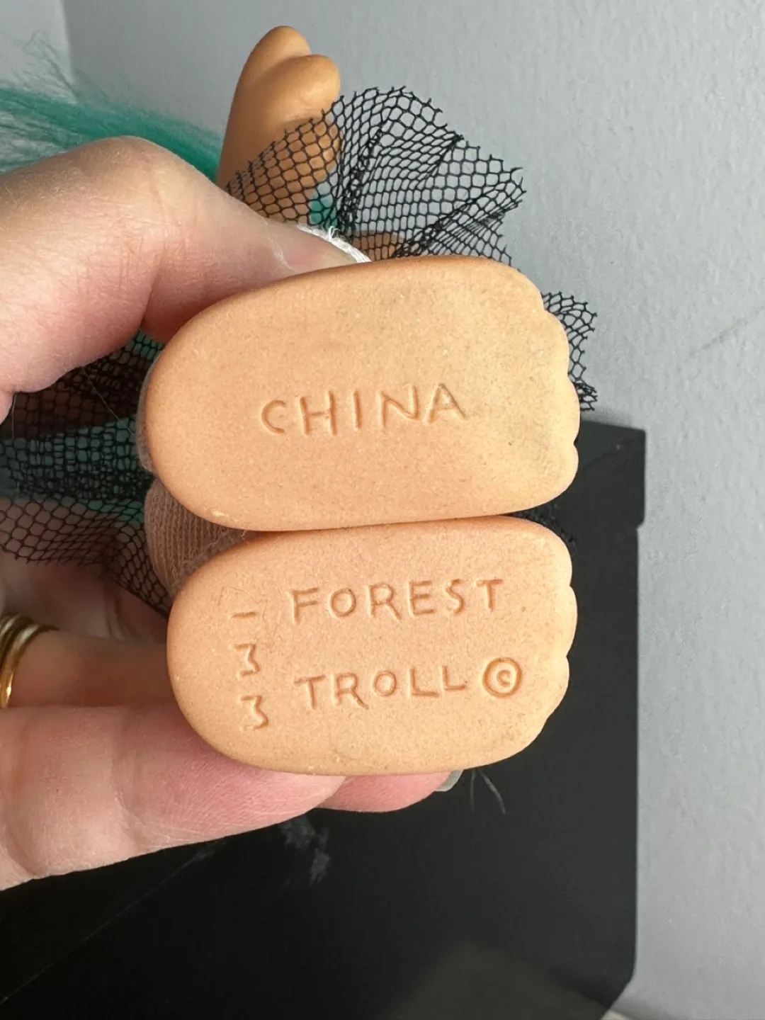 RARE Vintage Forest Troll Doll with Green Hair image indicator(5)