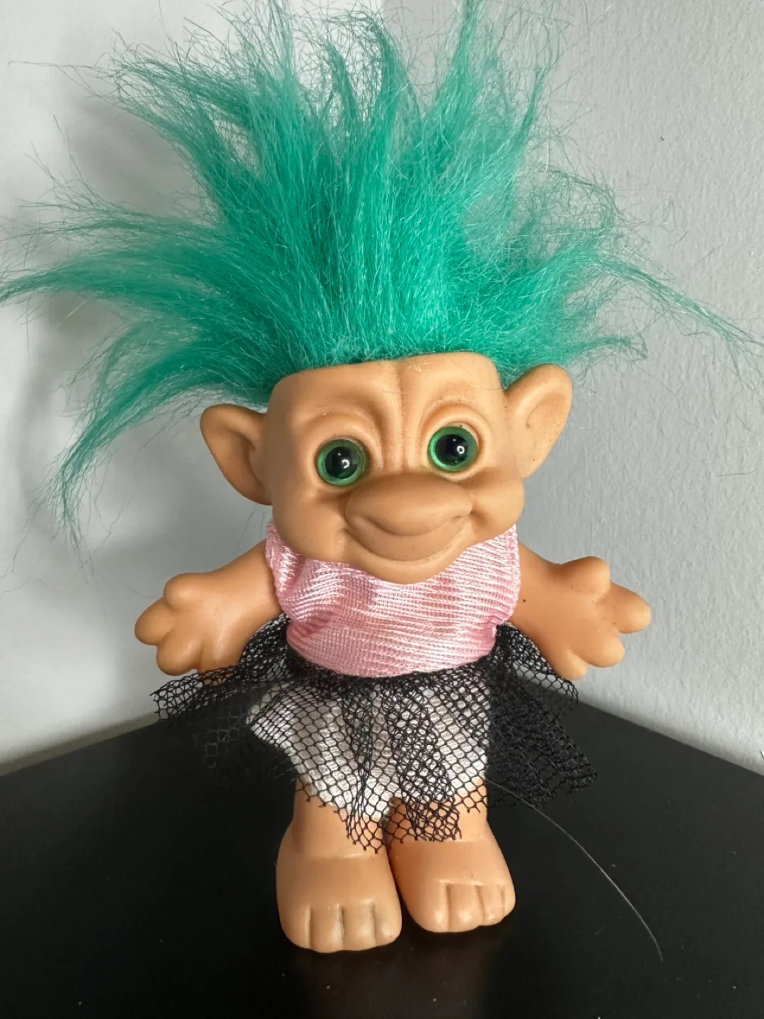 RARE Vintage Forest Troll Doll with Green Hair thumbnail
