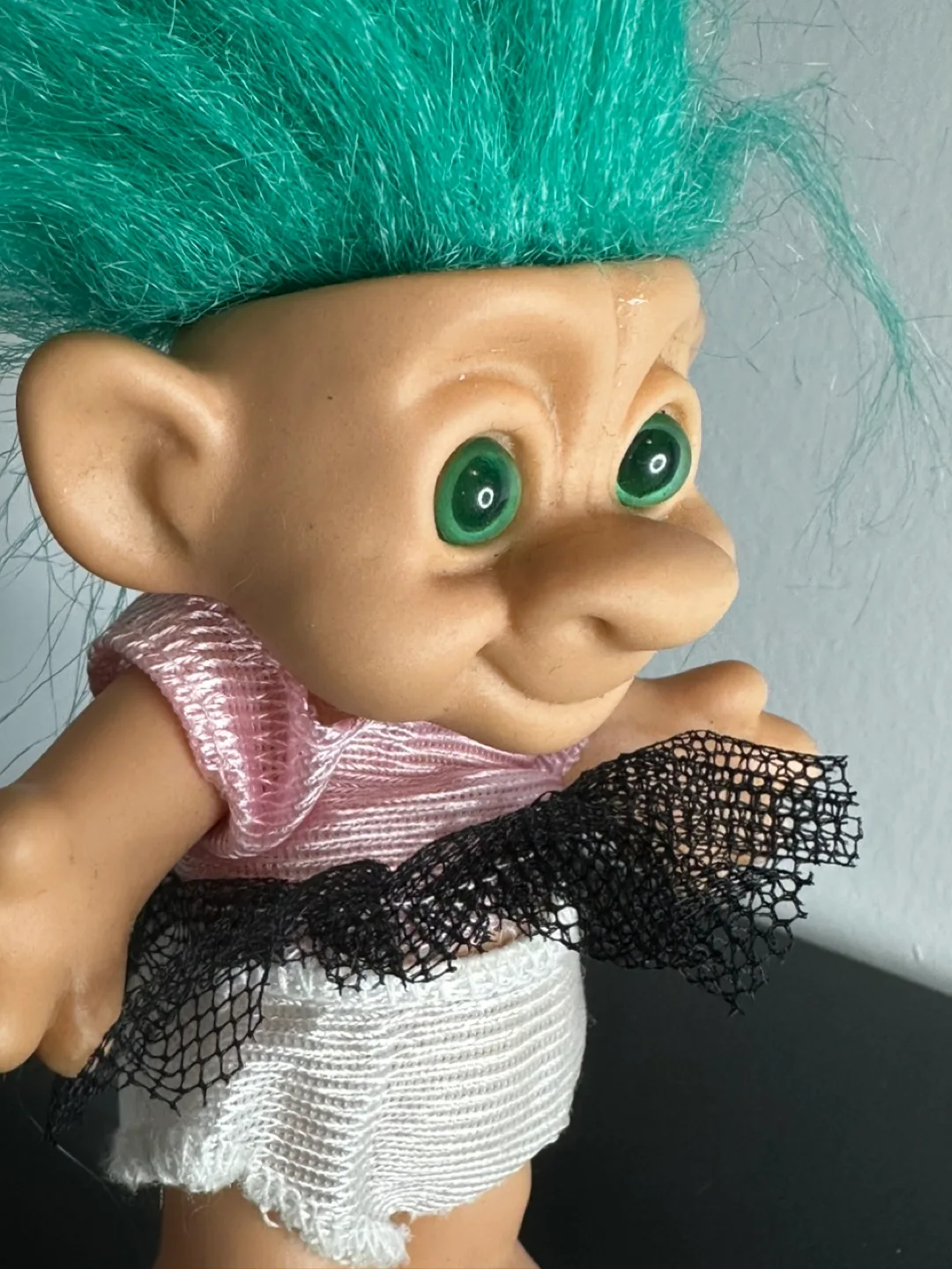 RARE Vintage Forest Troll Doll with Green Hair image indicator(2)