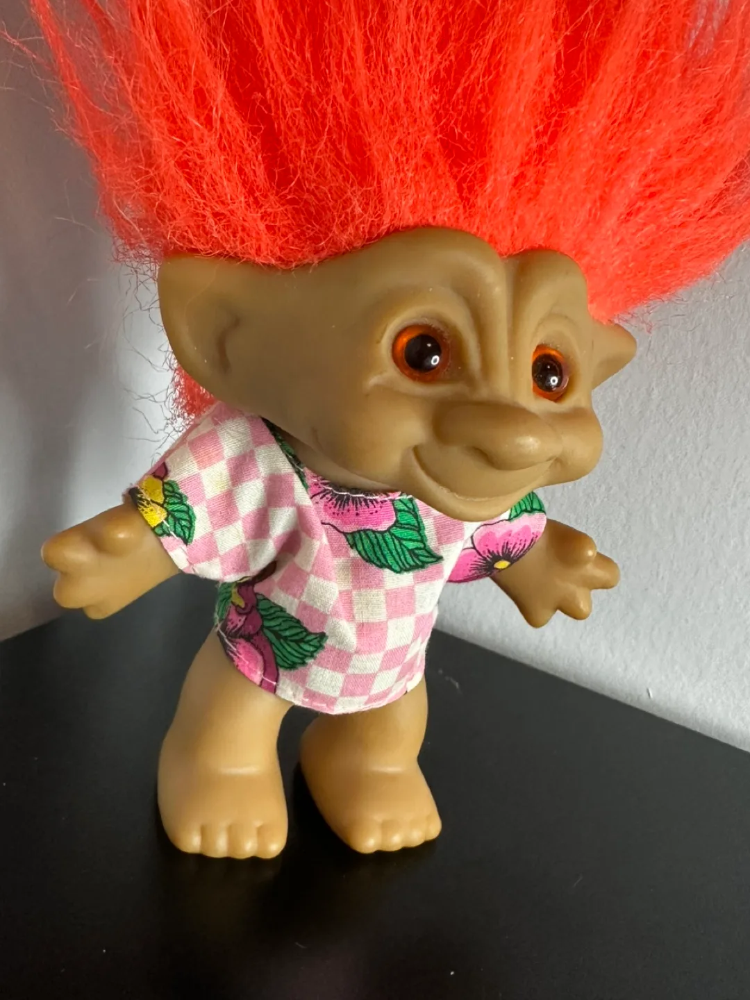 RARE Vintage Orange Hair Troll Doll image indicator(2)