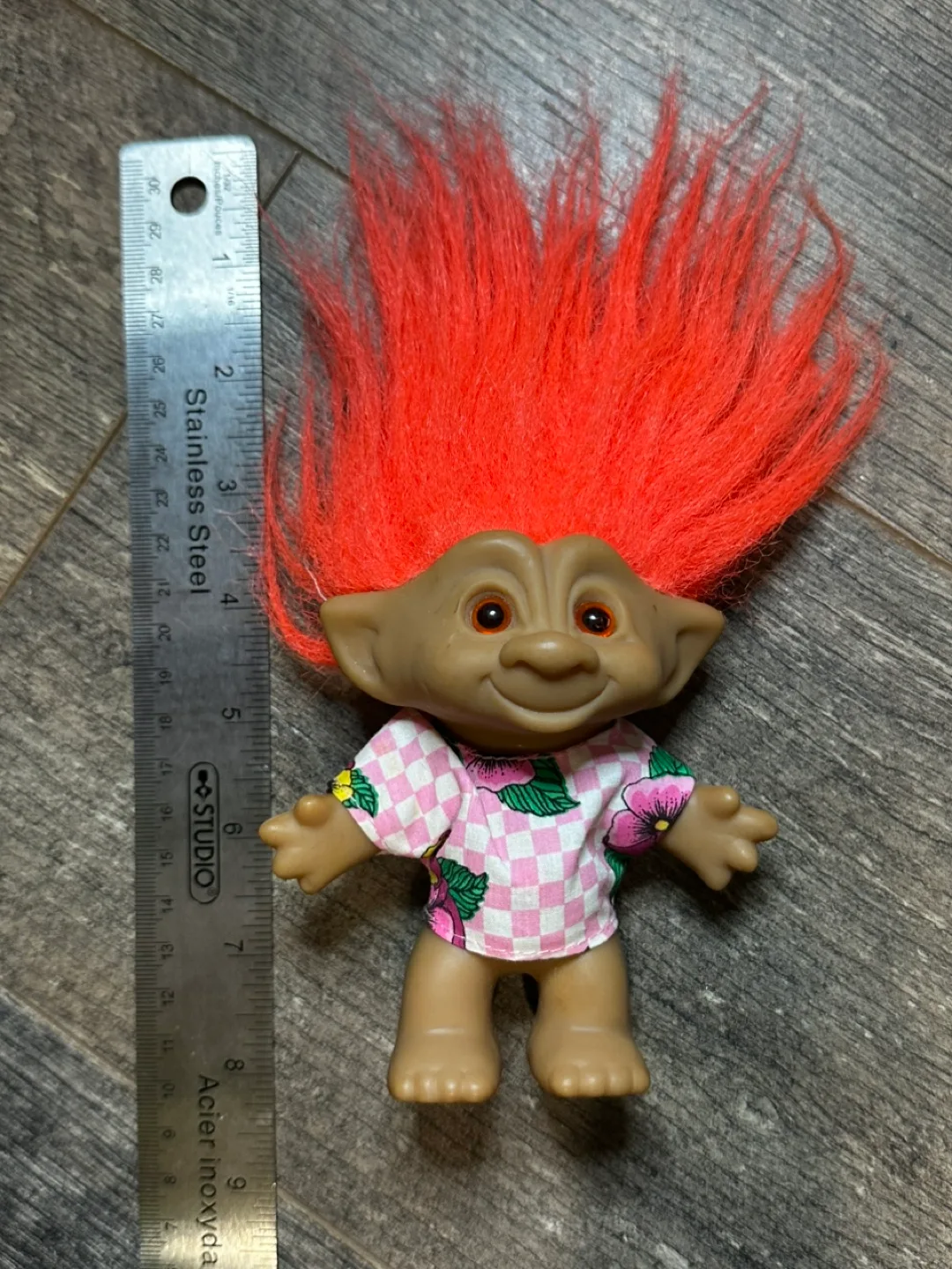 RARE Vintage Orange Hair Troll Doll image indicator(6)