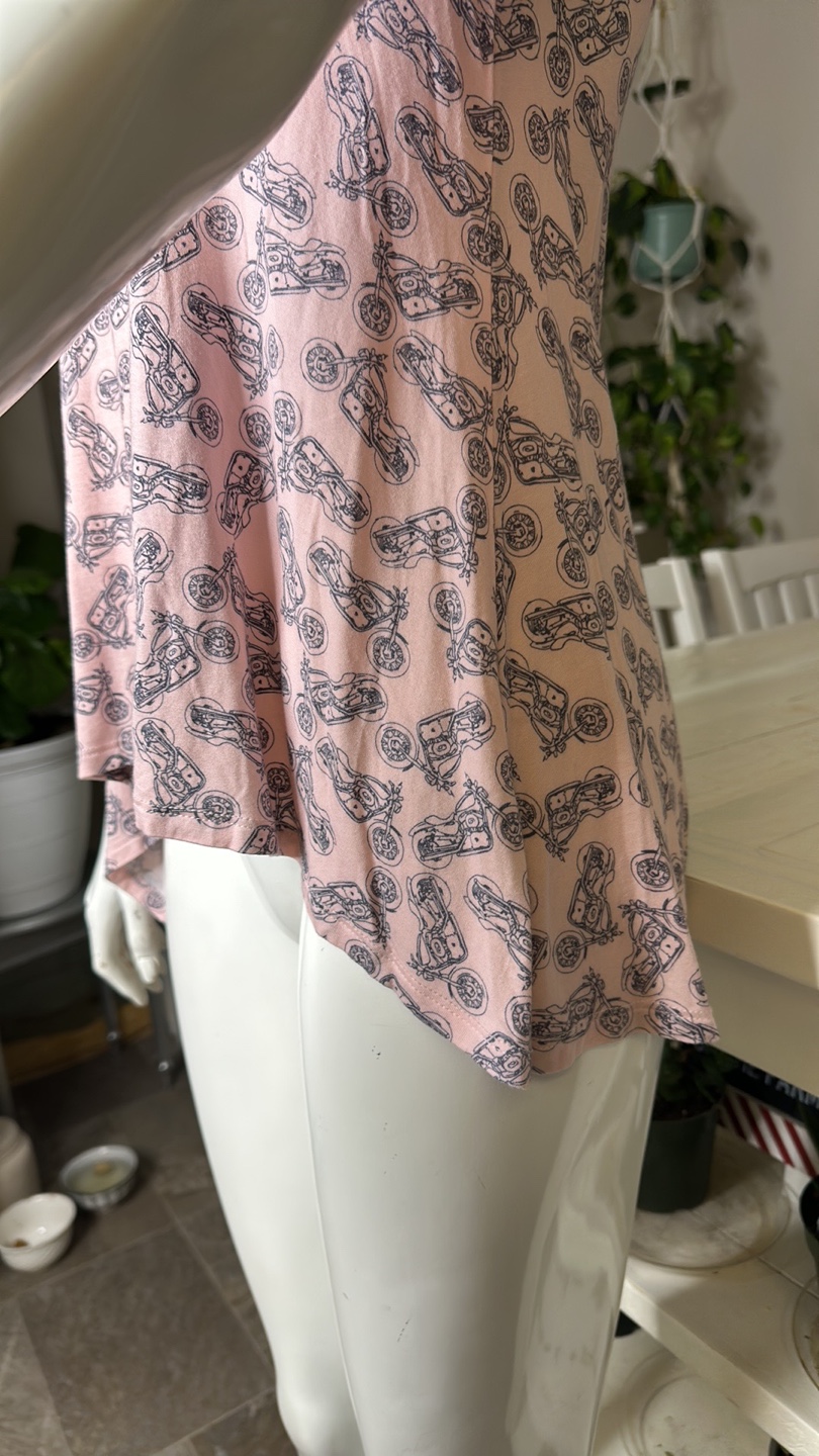Pink Motorcycle Print Top - photo 4
