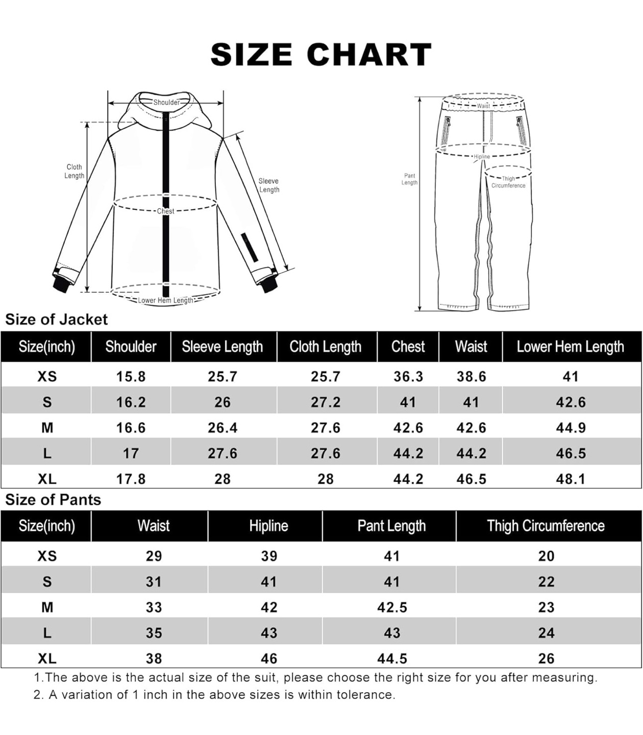 Women's Ski Snowsuit and Gloves - photo 2