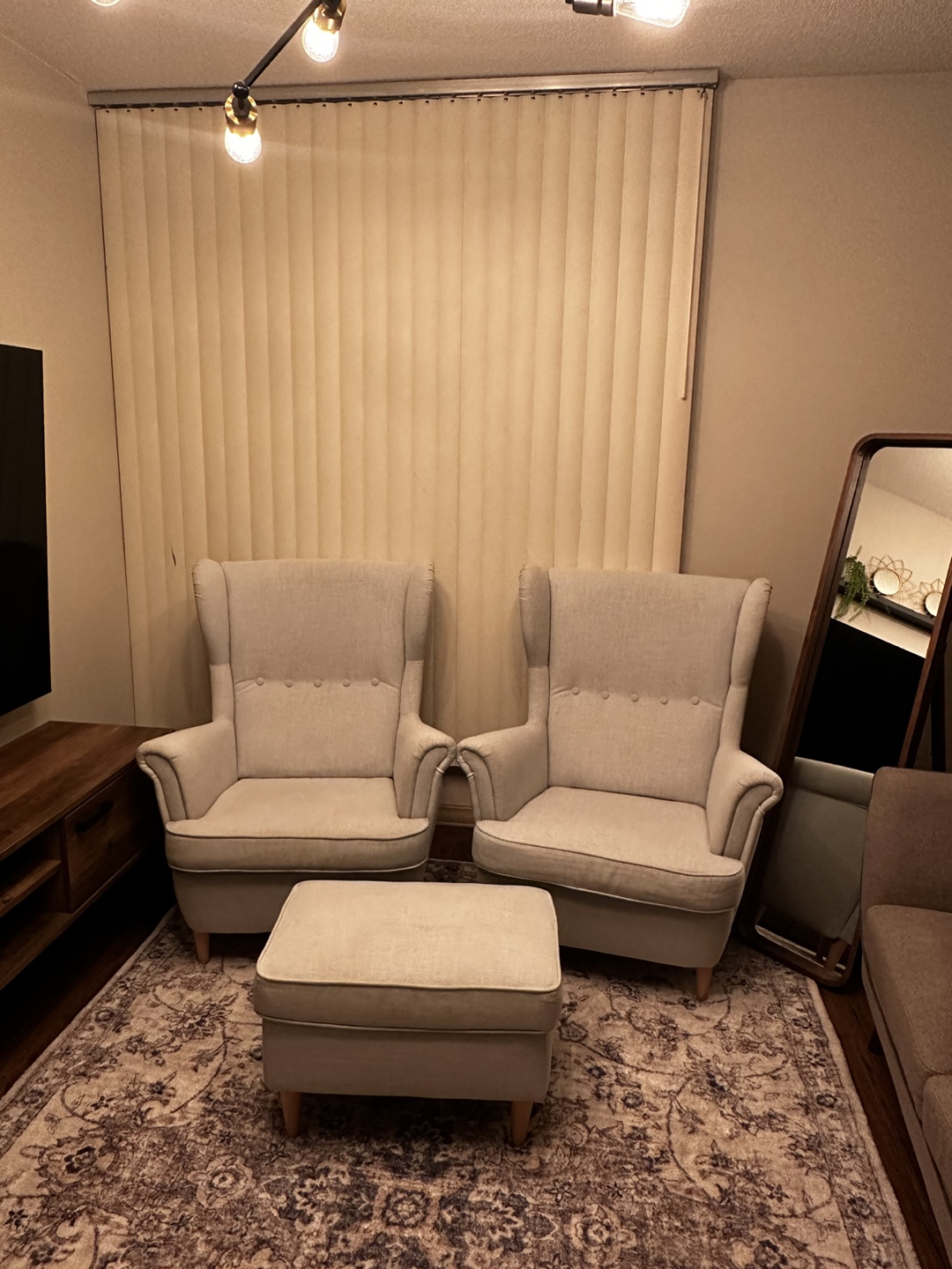 IKEA STRANDMON Armchair & Footstool Set (2 chairs) - photo 2