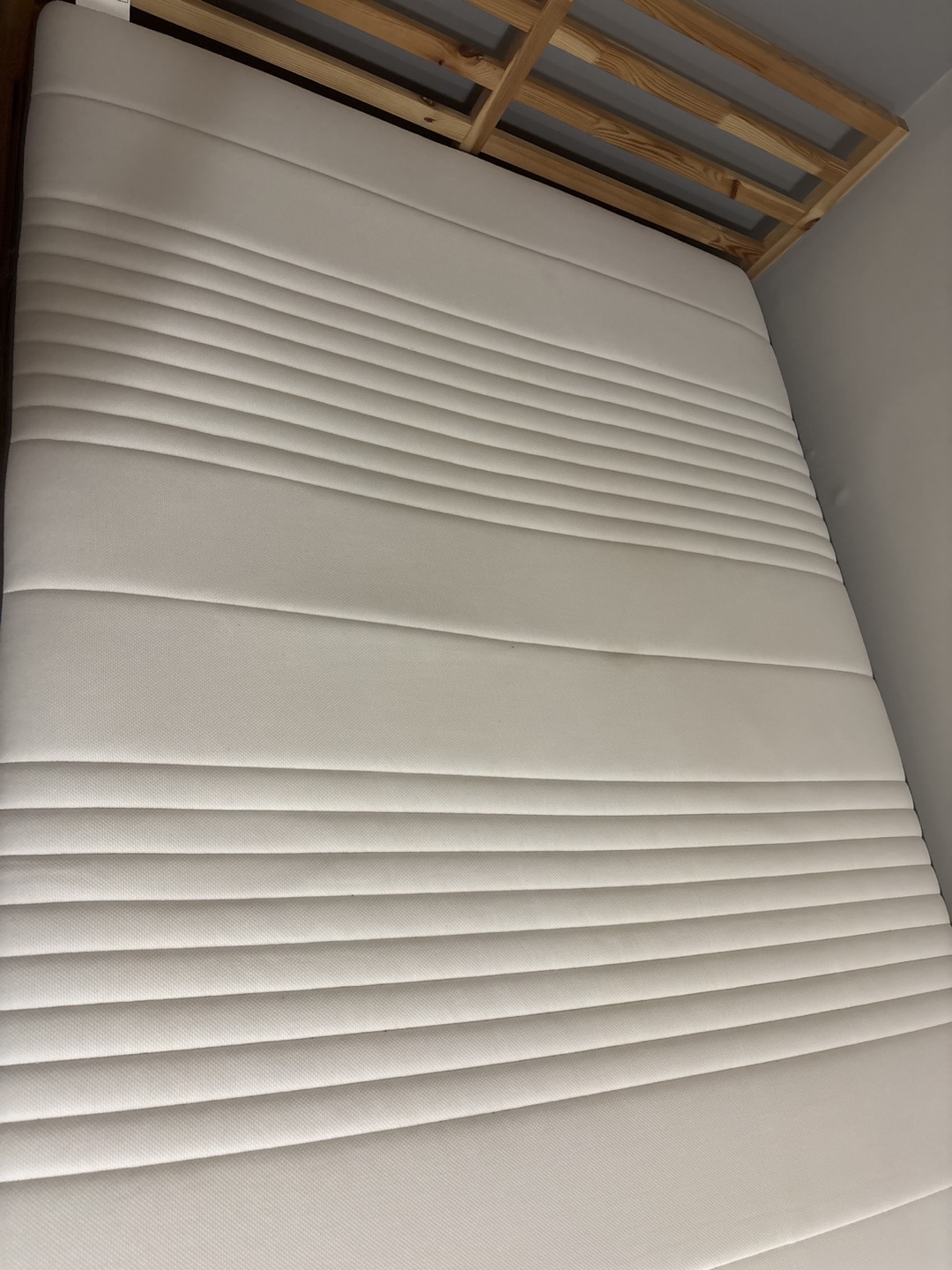 IKEA Queen Size Bed Frame, mattress and mattress cover - photo 5
