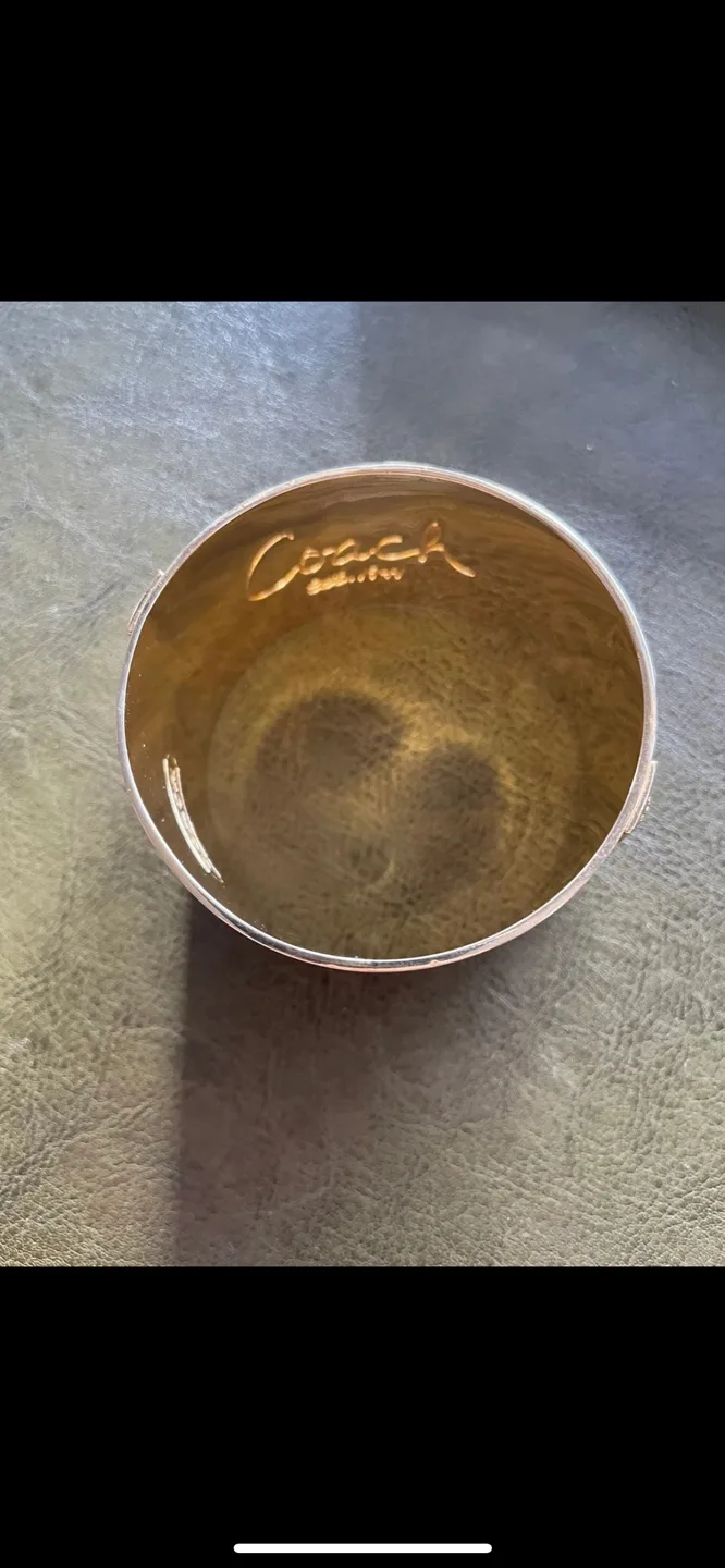 Coach Red & Gold Signature  Cuff for small wrist image indicator(3)