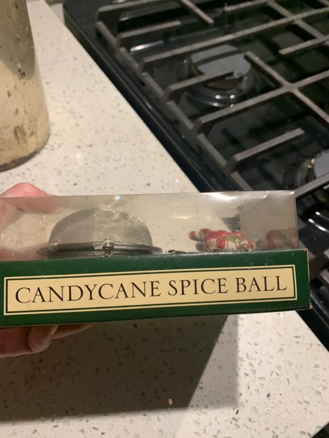 NEW Williams Sonoma Candy Cane Spice ball for mulled wine/cider image indicator(6)