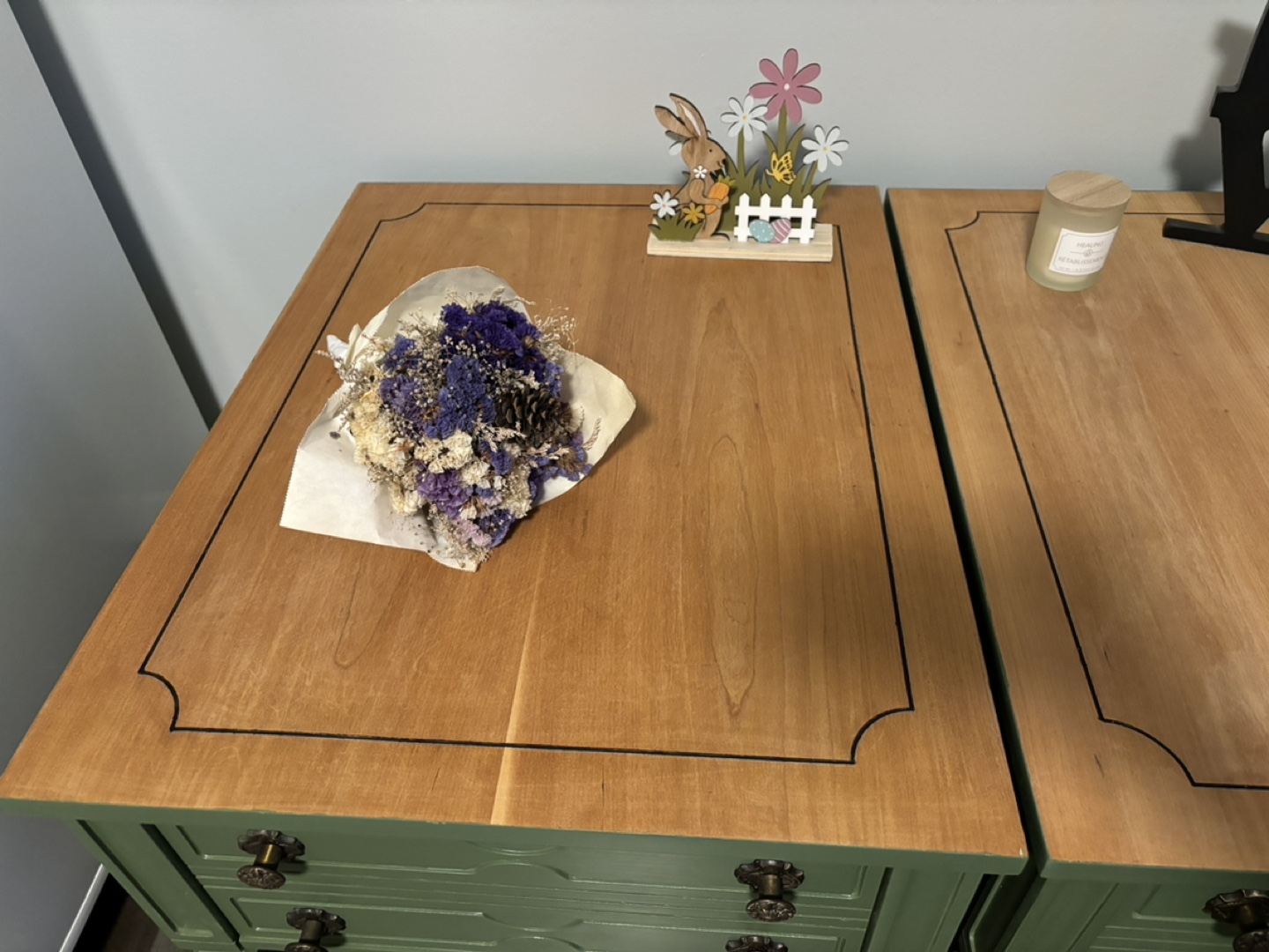 Pair of Green Nightstands/End tables/Side tables/Entryway table - photo 2