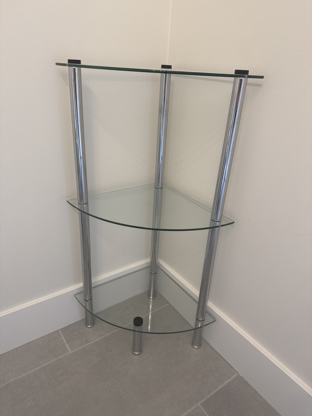 Glass Corner Shelf Unit - photo 2