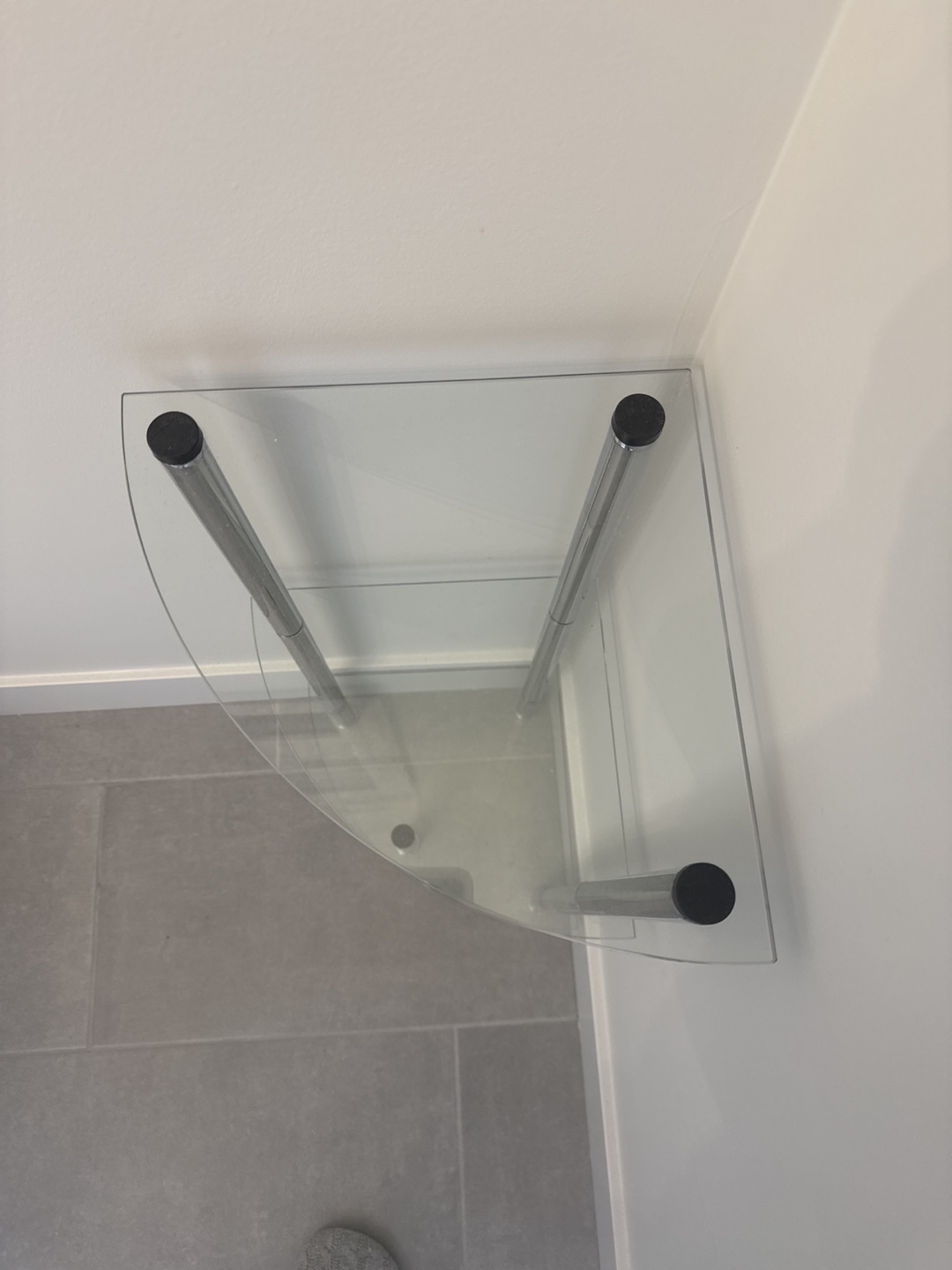 Glass Corner Shelf Unit - photo 3