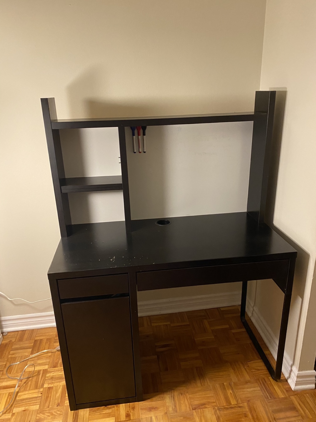 IKEA MICKE Desk with hutch