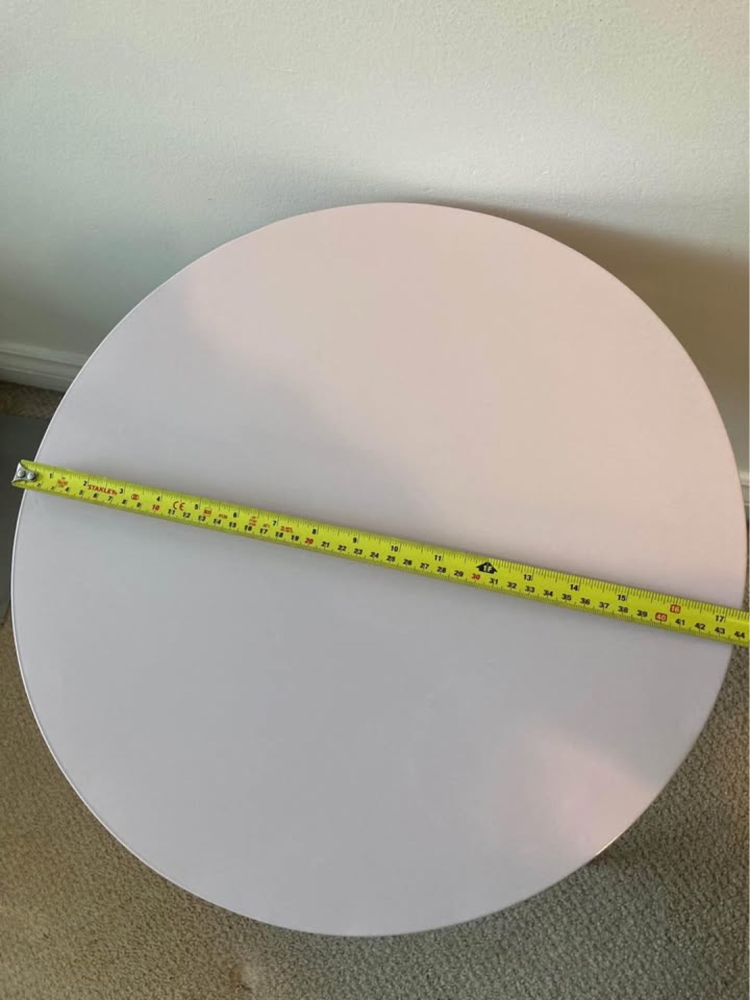 Muted Pink Metal Side Table - photo 3