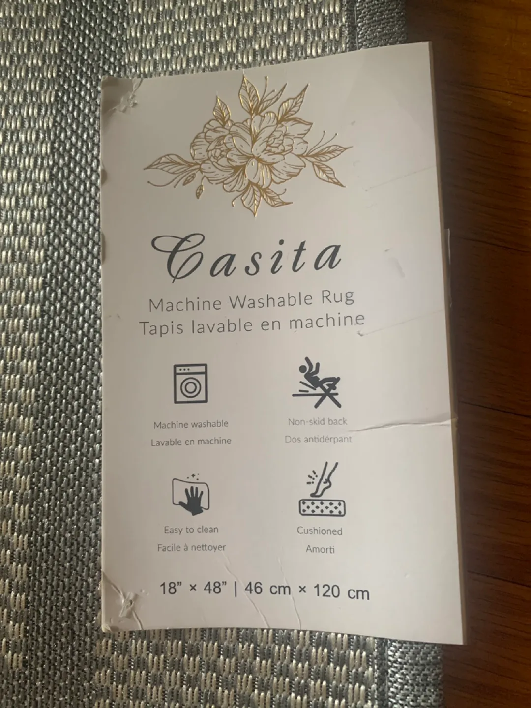 Casita Machine Washable Rug 18'' x 48'' thumbnail