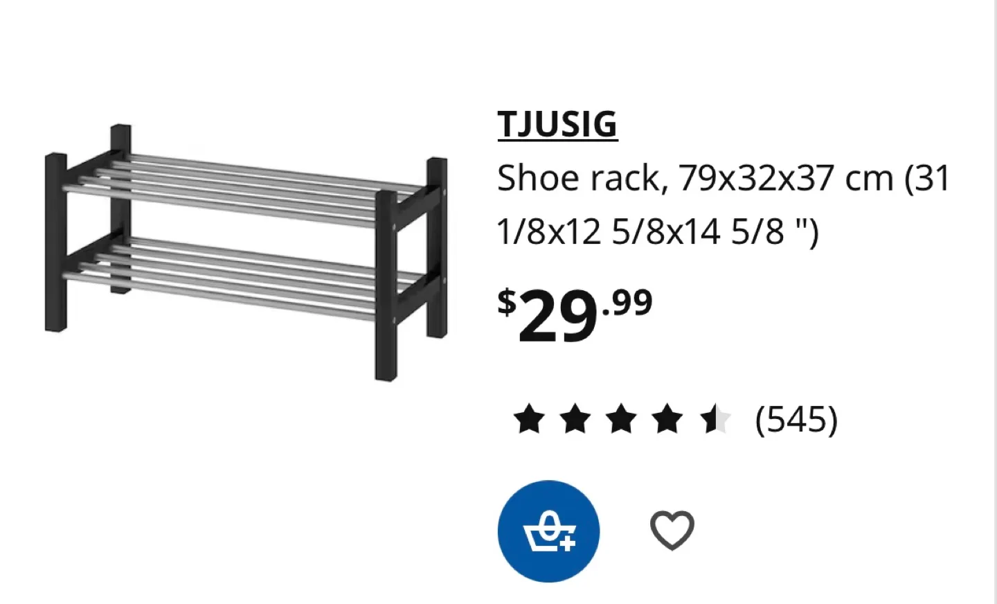 IKEA TJUSIG Shoe Rack image indicator(3)