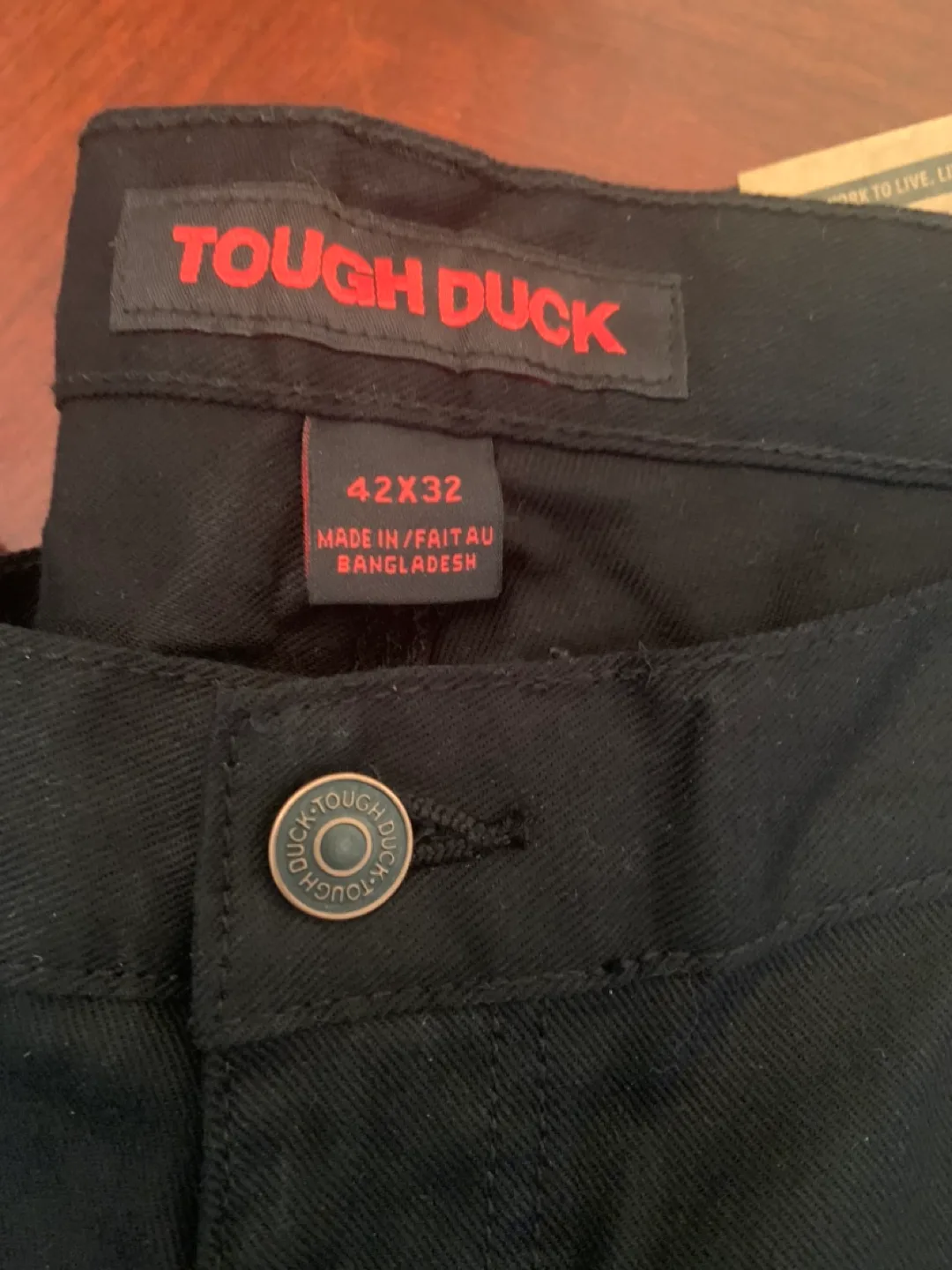 Tough Duck Men's Flex Twill Cargo Pant - Black - Size 42x32 image indicator(6)