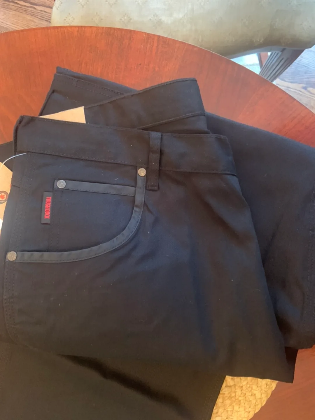 Tough Duck Men's Flex Twill Cargo Pant - Black - Size 42x32 image indicator(8)