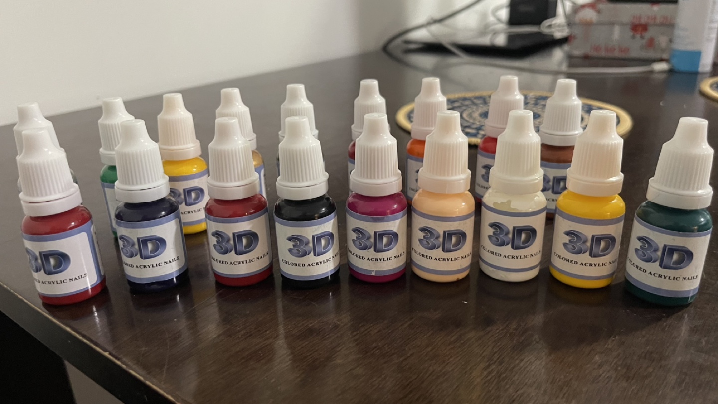 3D Nail Art Acrylic Paint and Gel Polish Set (not free) - photo 2
