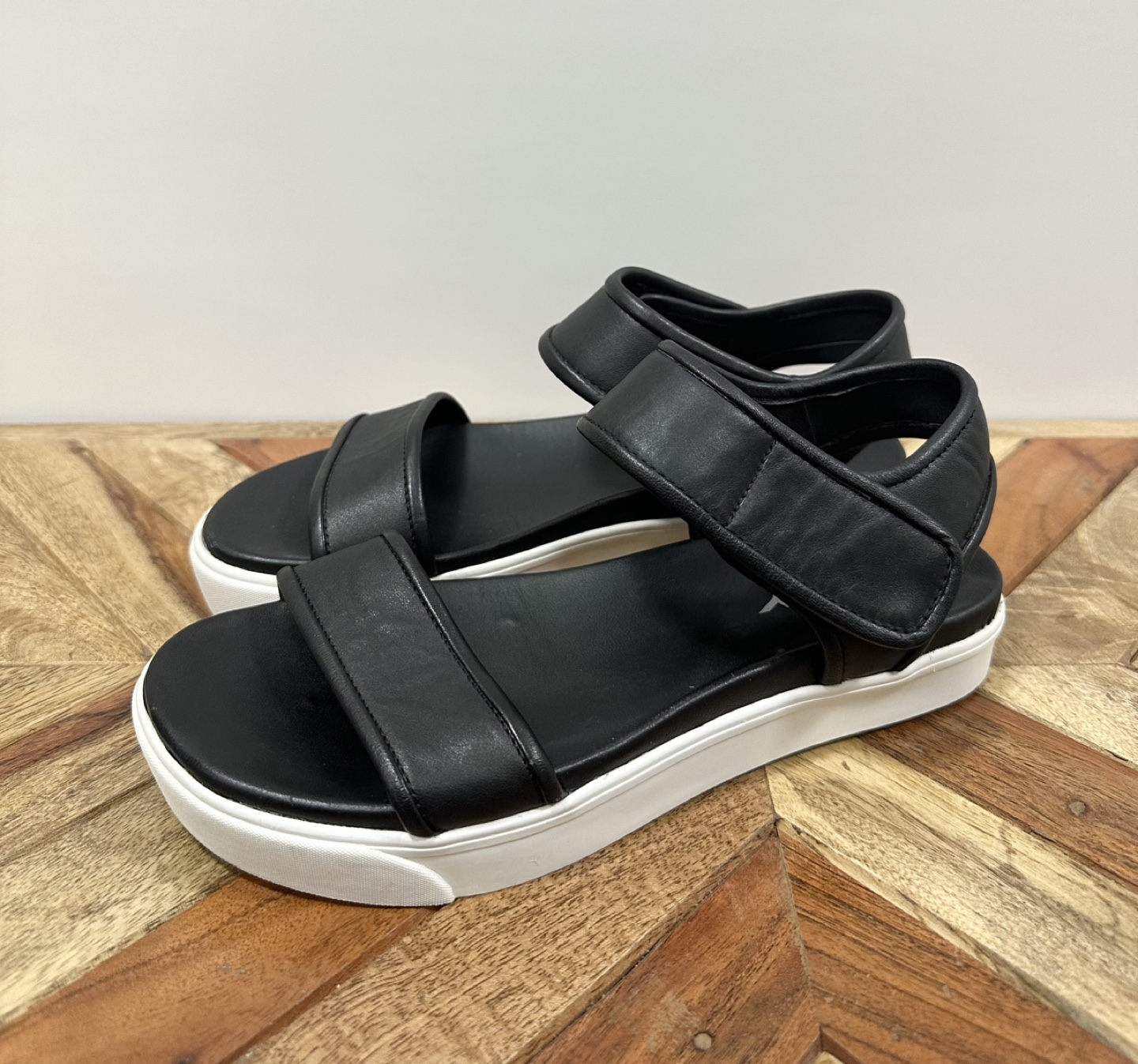 DKNY Black Platform Sandals