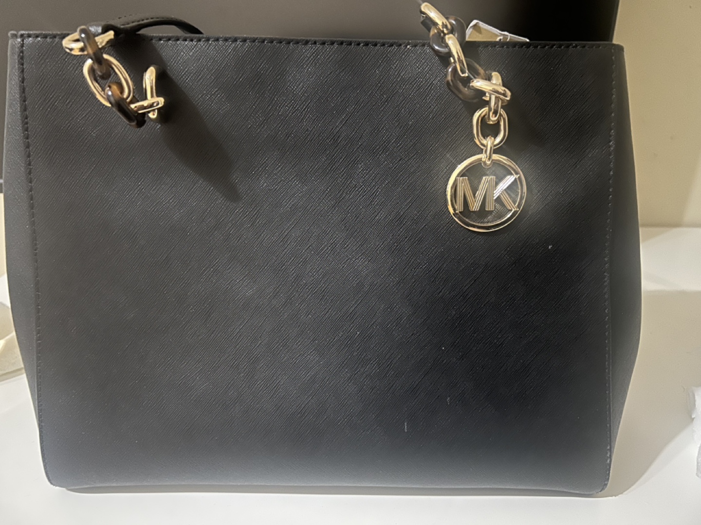 Michael Kors Black Leather Tote