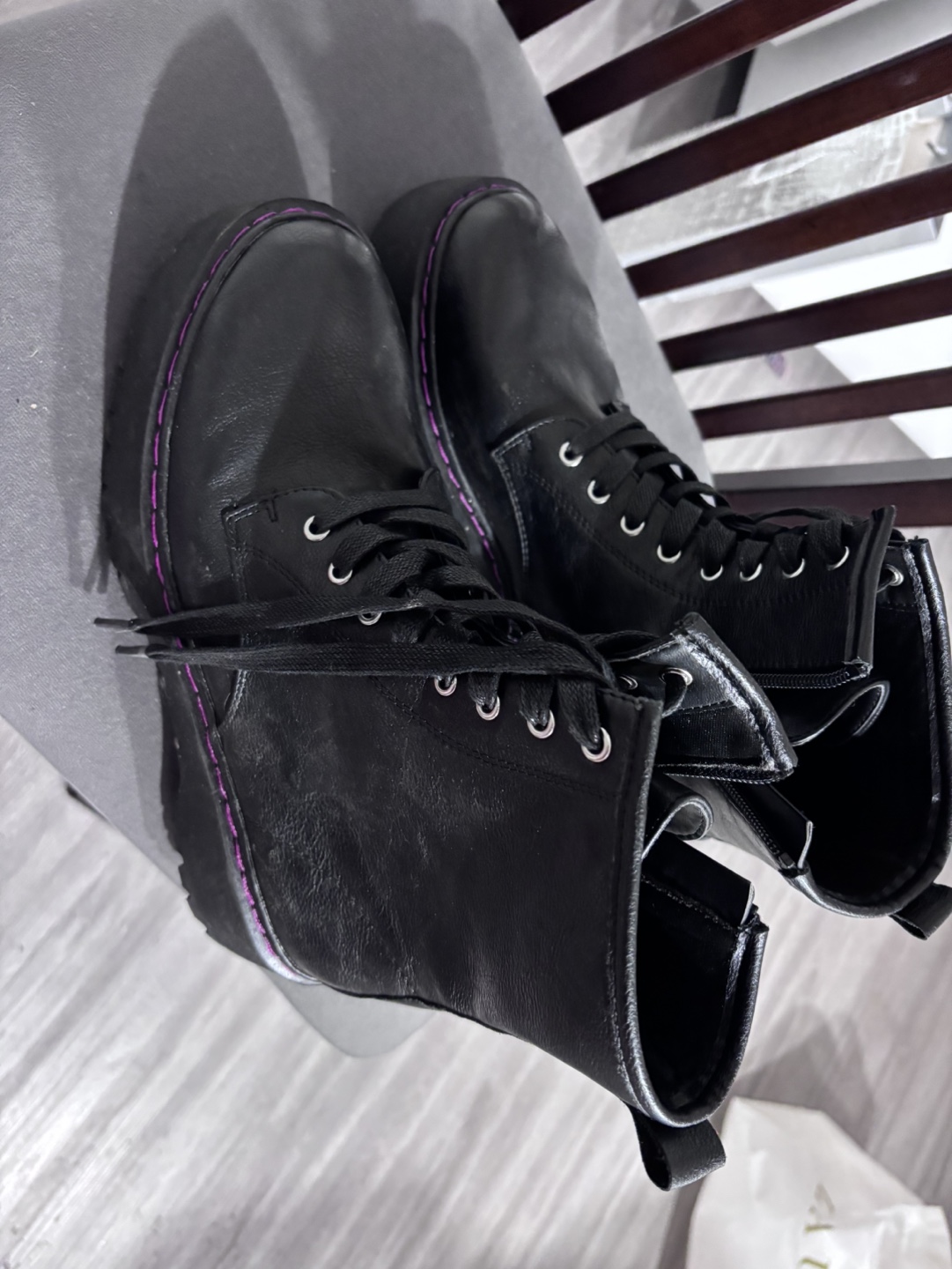 Black Platform Boots - photo 2