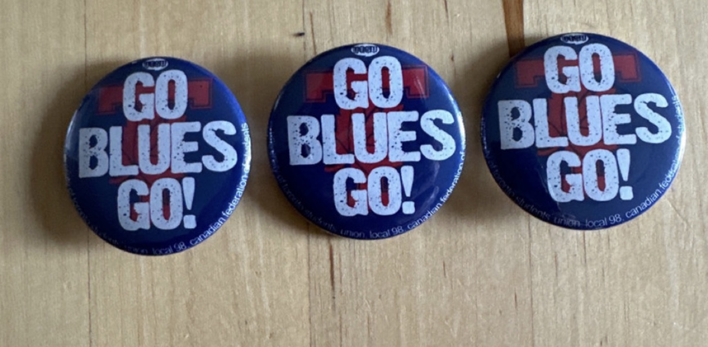 3x Argos Vintage Go Blues Go! Buttons