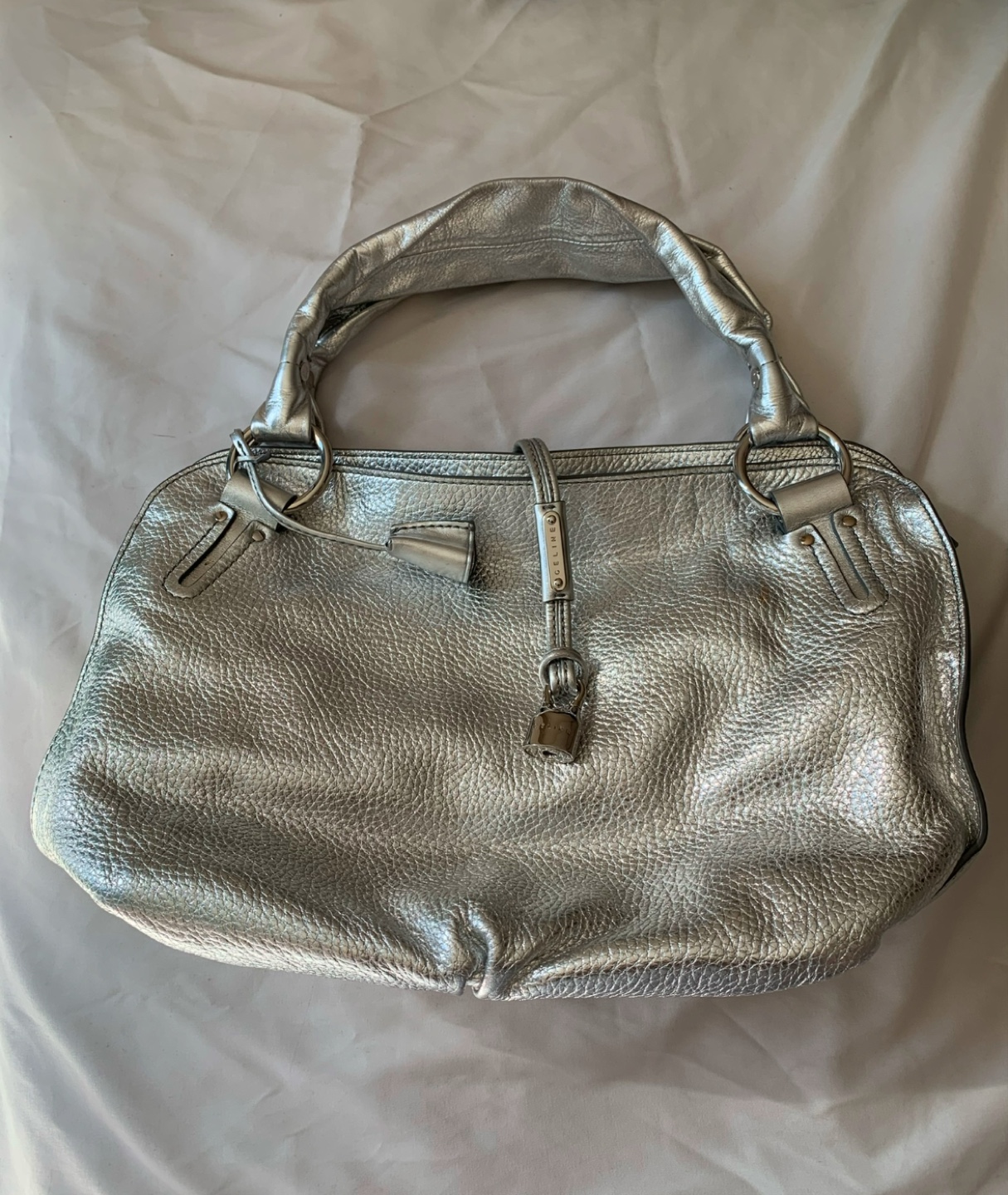 Celine Silver Leather Handbag - photo 4