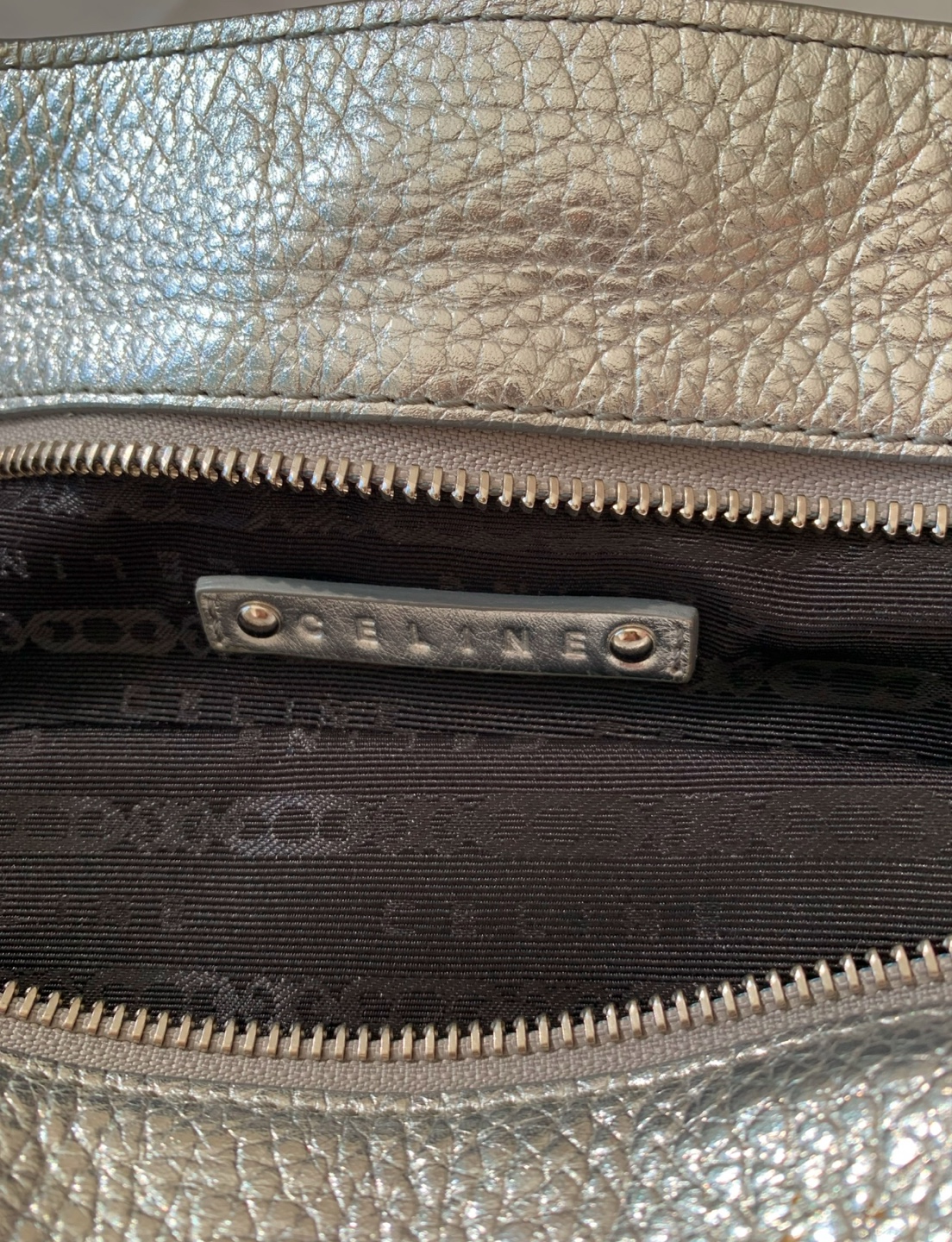 Celine Silver Leather Handbag - photo 5