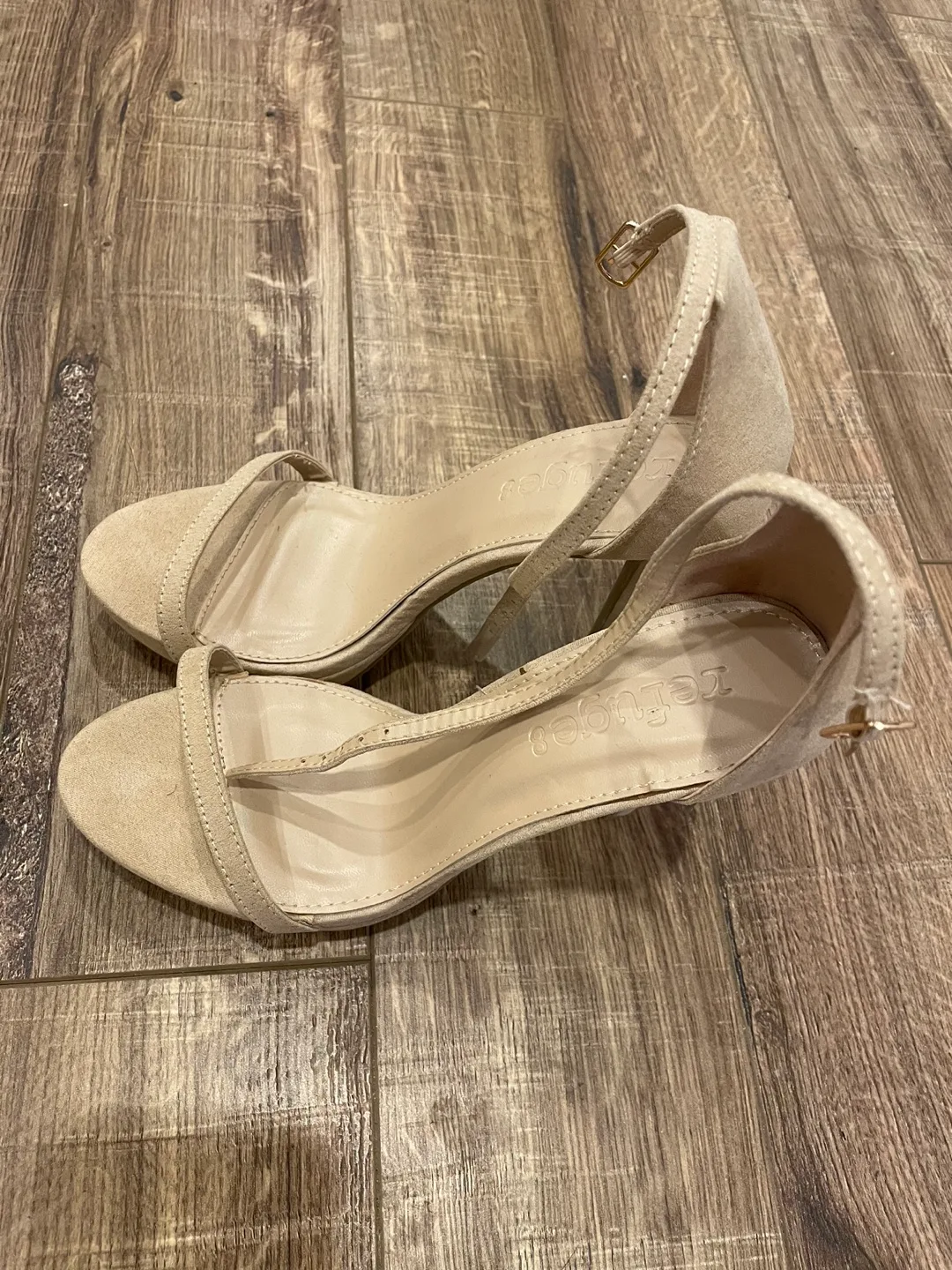 Beige Strappy Heels thumbnail