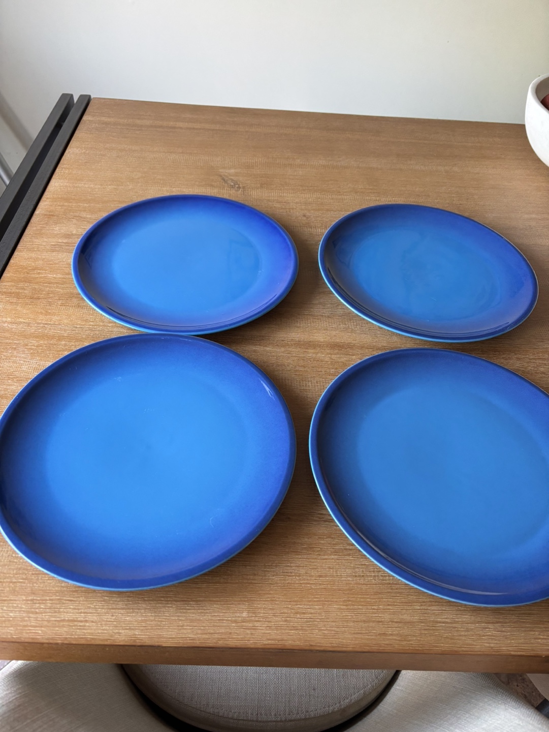 Le Creuset Dinner Plates - Set of 4 - Blue - photo 2