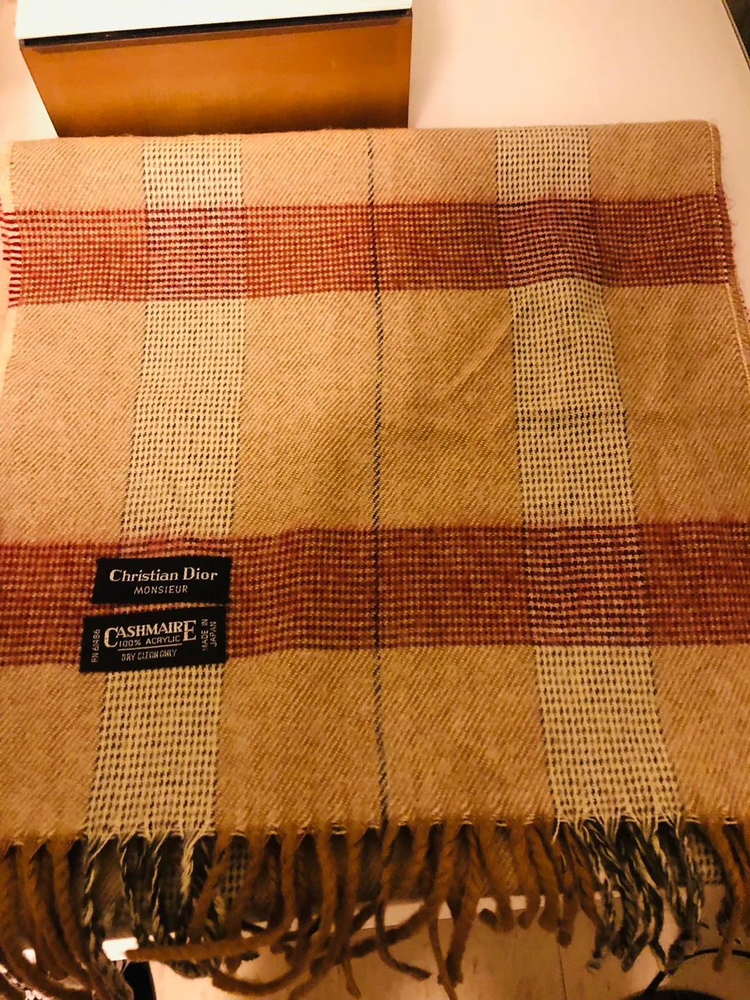Christian Dior monsieur oblong men’s scarf and Gloves (not Dior) thumbnail