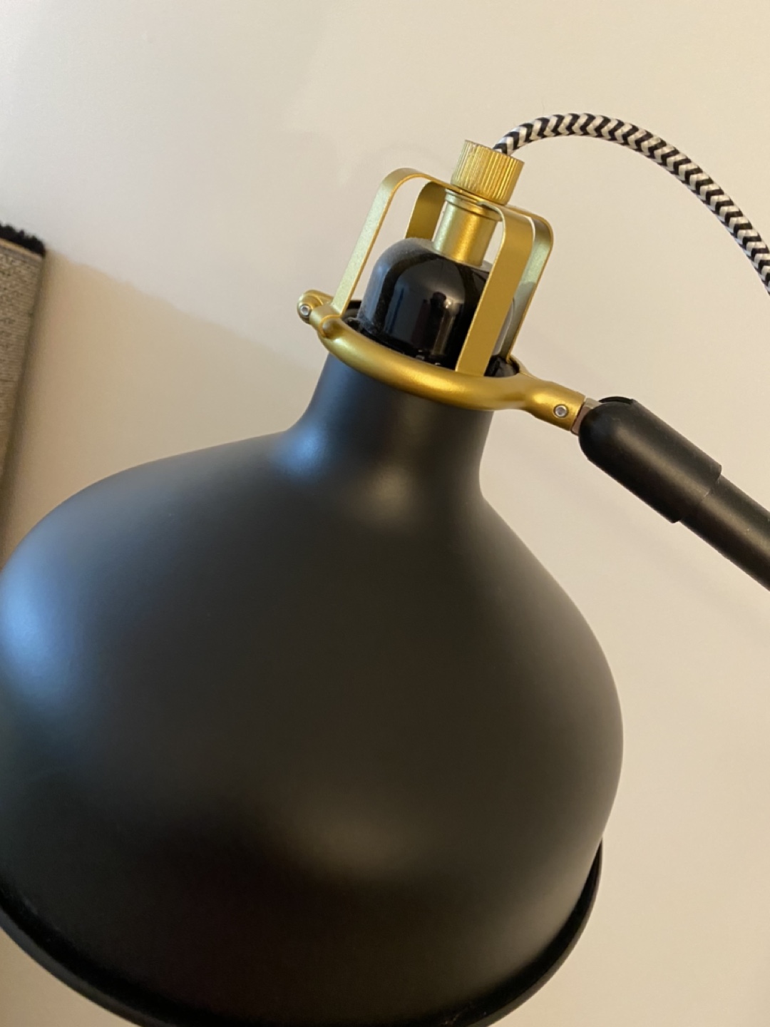 IKEA RANARP Black and Gold Floor Lamp - photo 2