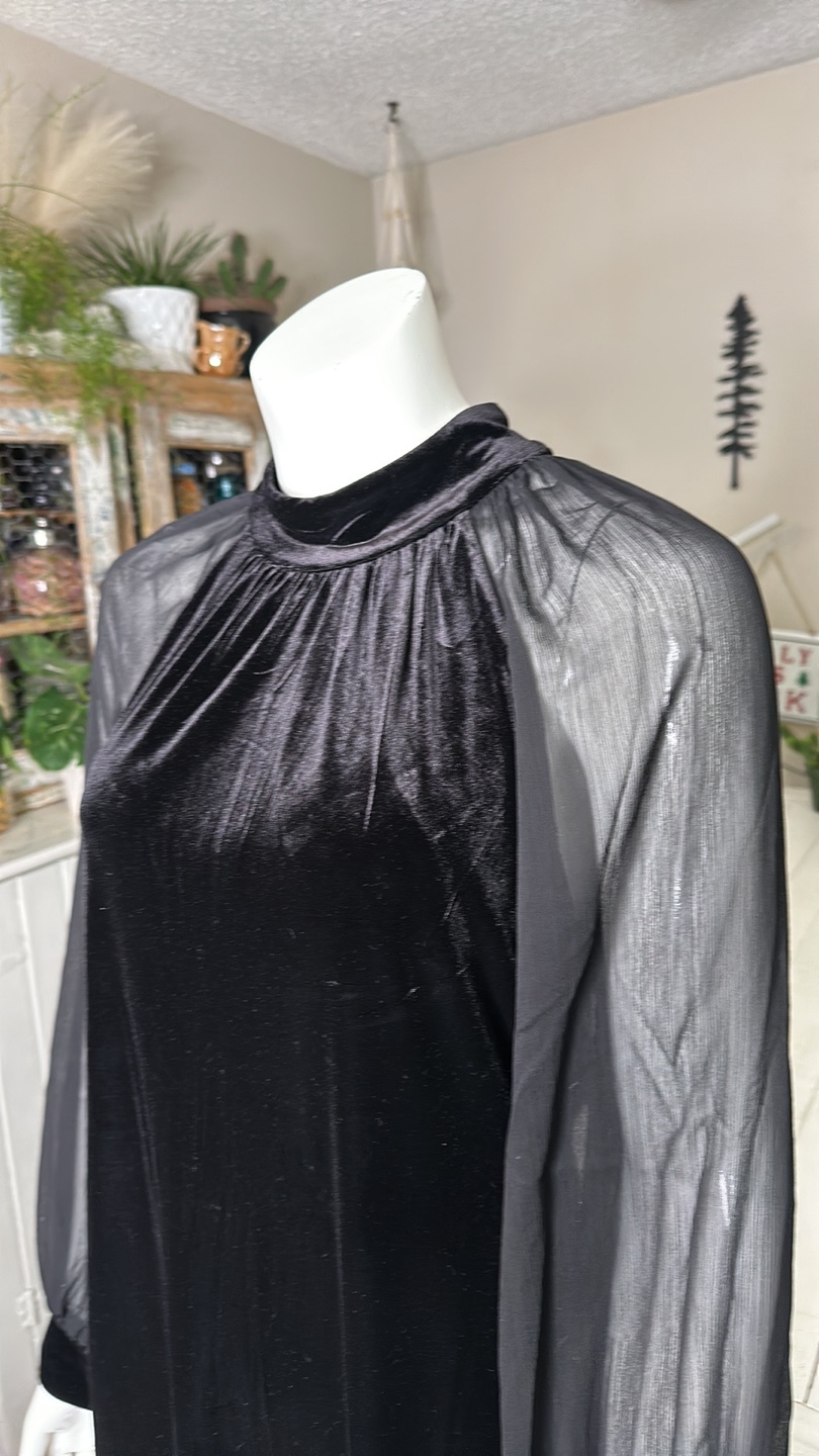 Calvin Klein Velvet black Dress new - photo 5