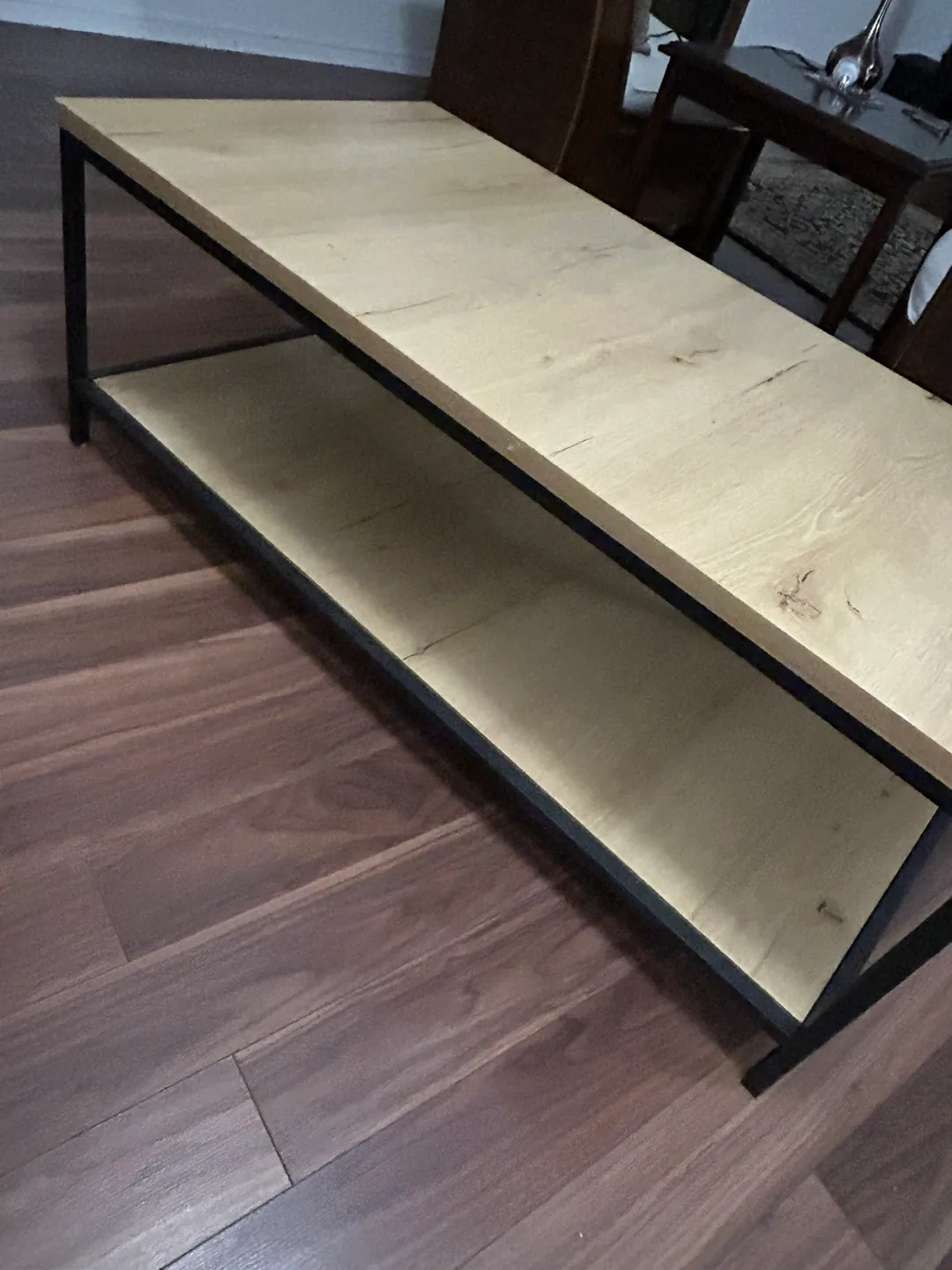 Coffee Table with Shelf industrial image indicator(2)