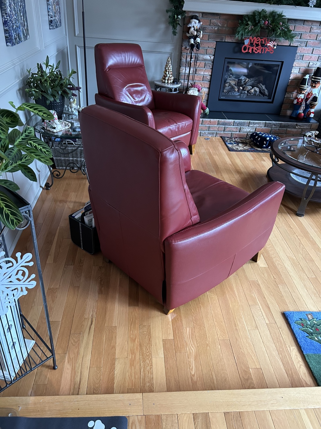 Lipari Natuzzi Leather Recliner Chairs
