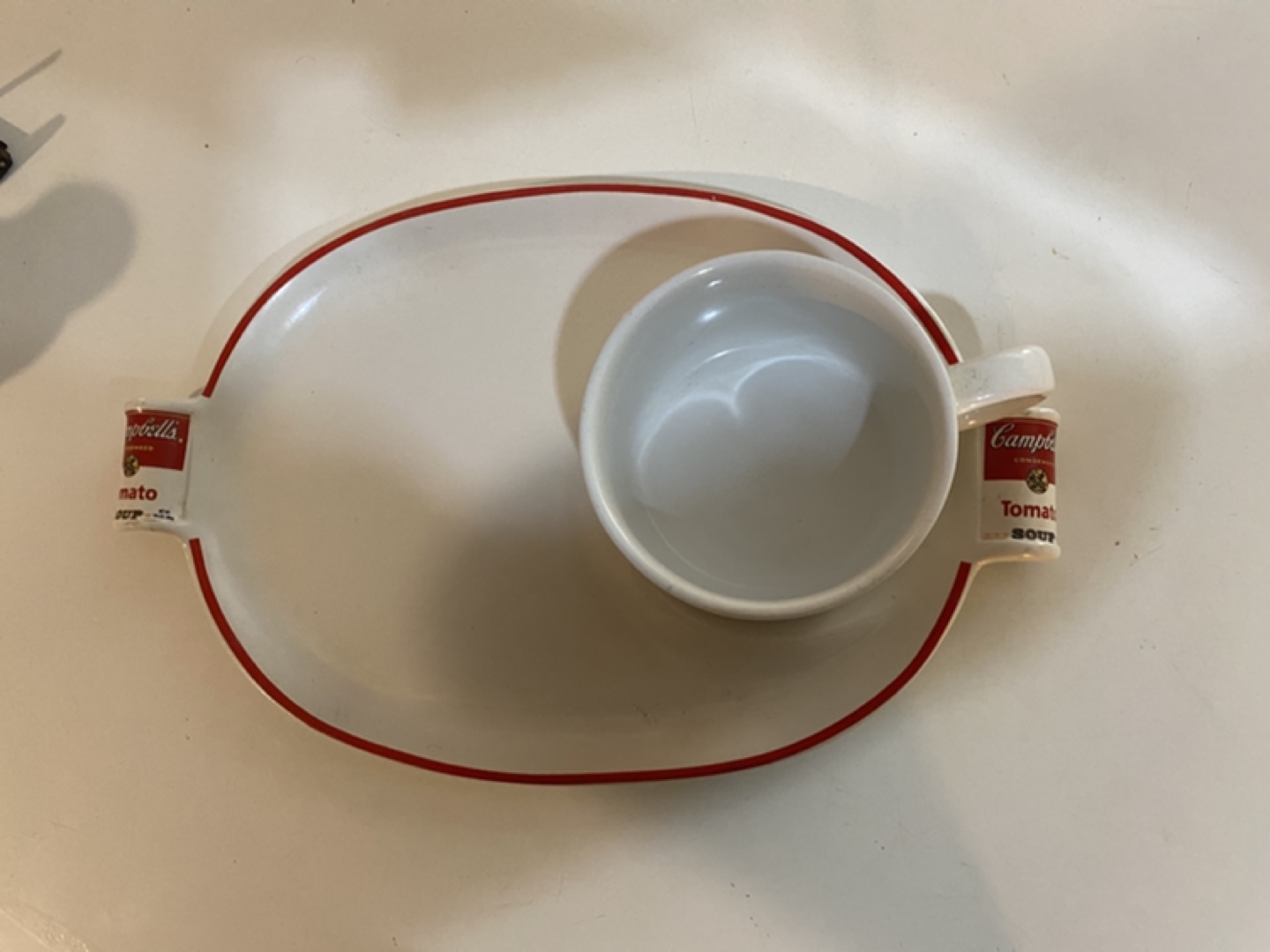 Vintage Campbell's Soup Mug and Tray Set - photo 2