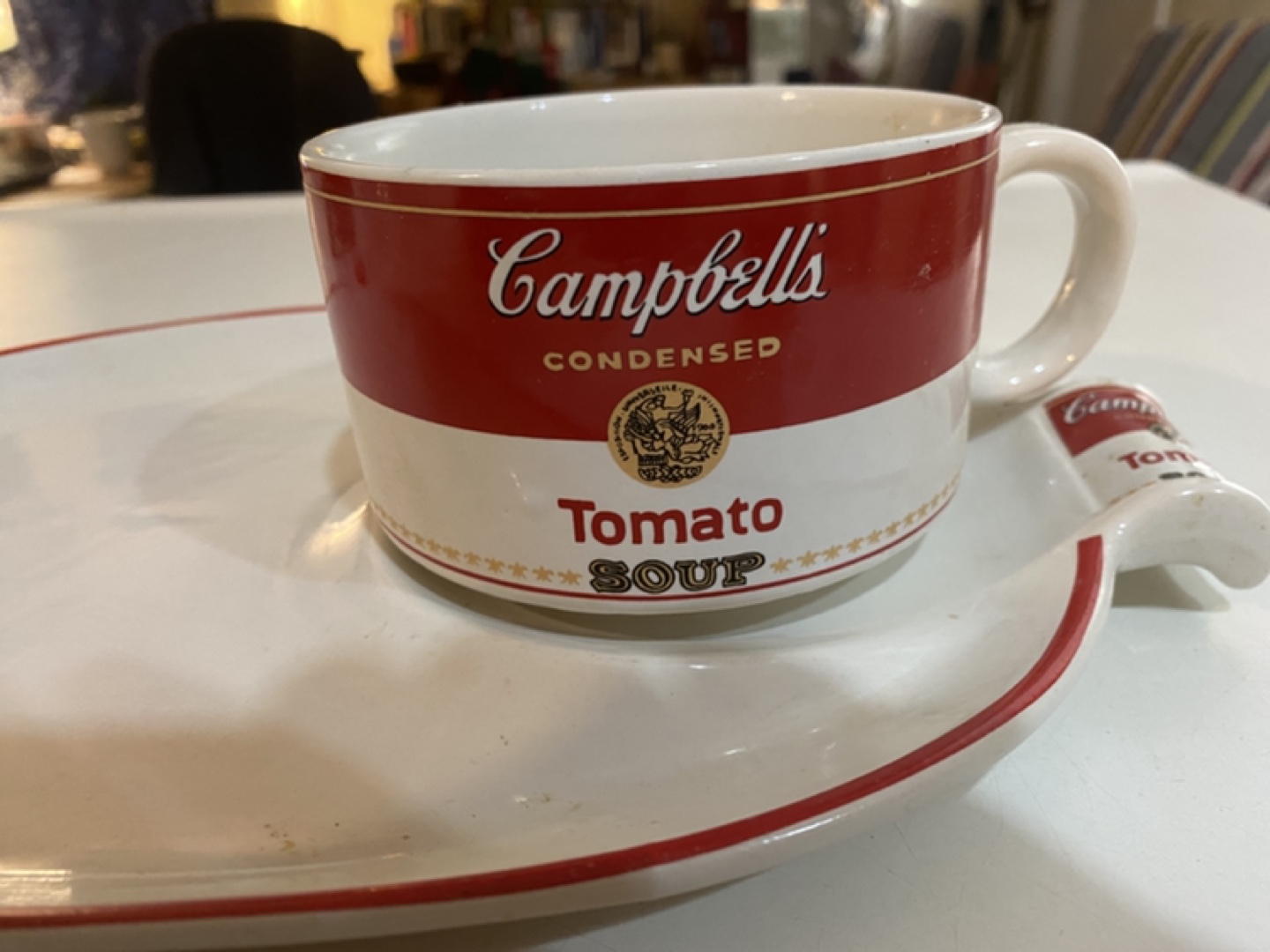 Vintage Campbell's Soup Mug and Tray Set