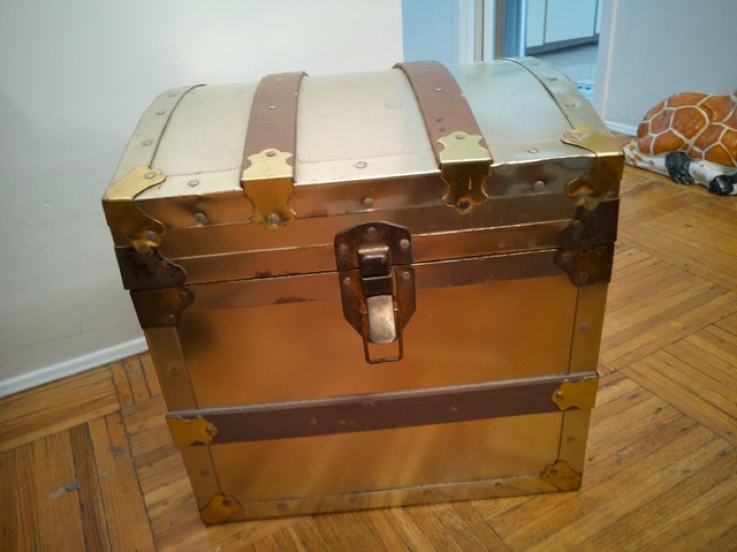 Vintage Metal Trunk