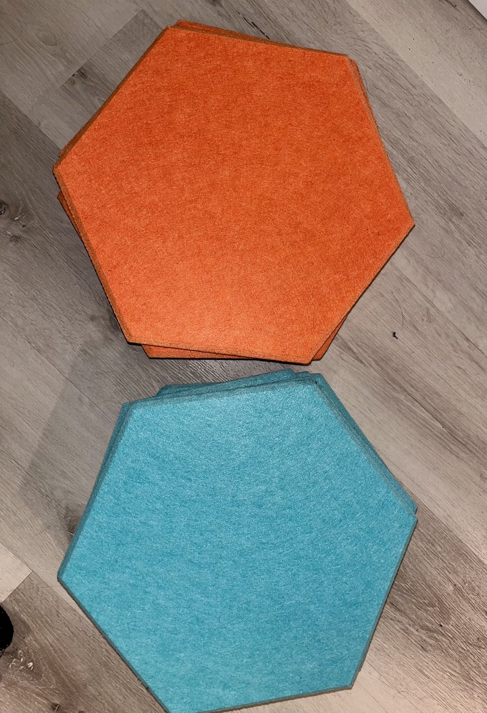 12 Pack Hexagon Acoustic Panels, 14" X 12" X 0.4"
