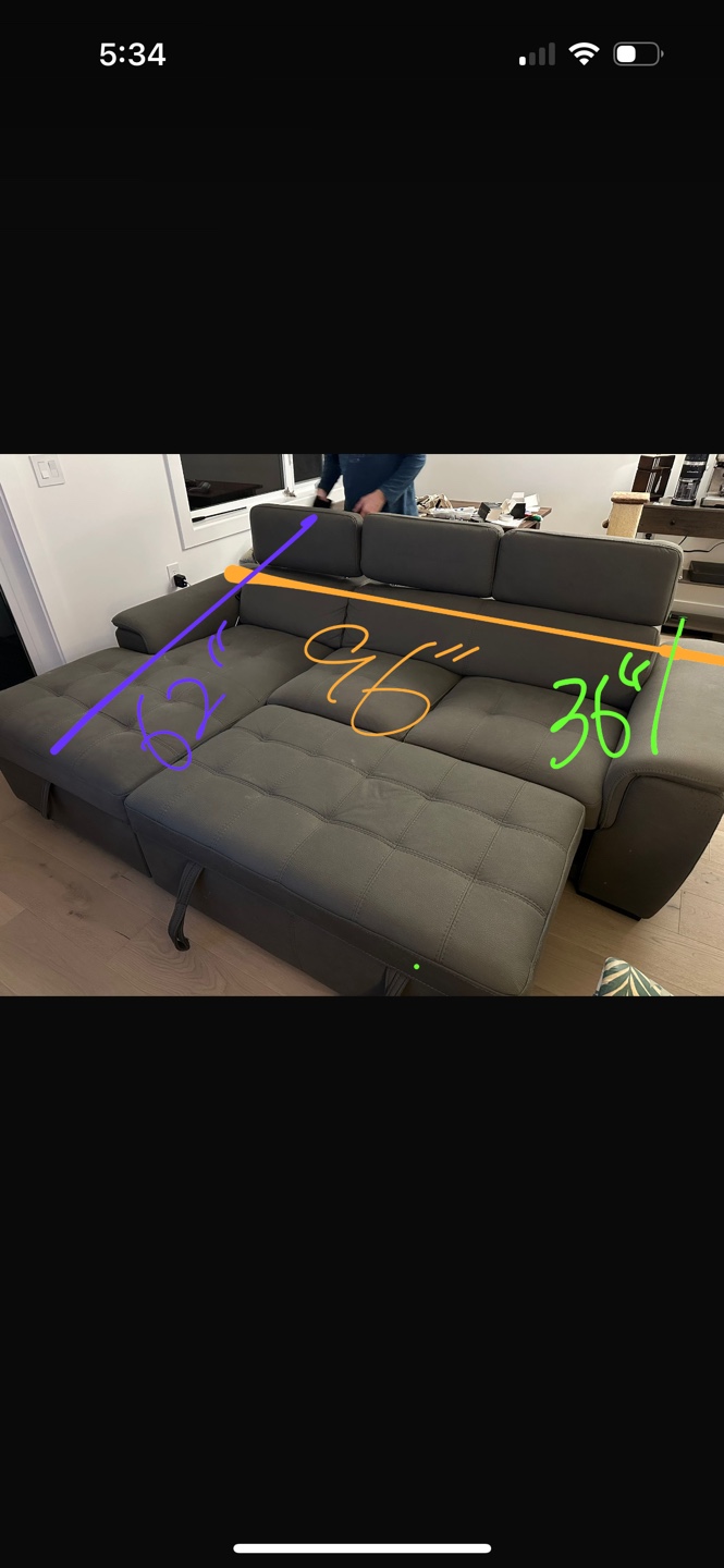 Grey Sectional Sofa - photo 3
